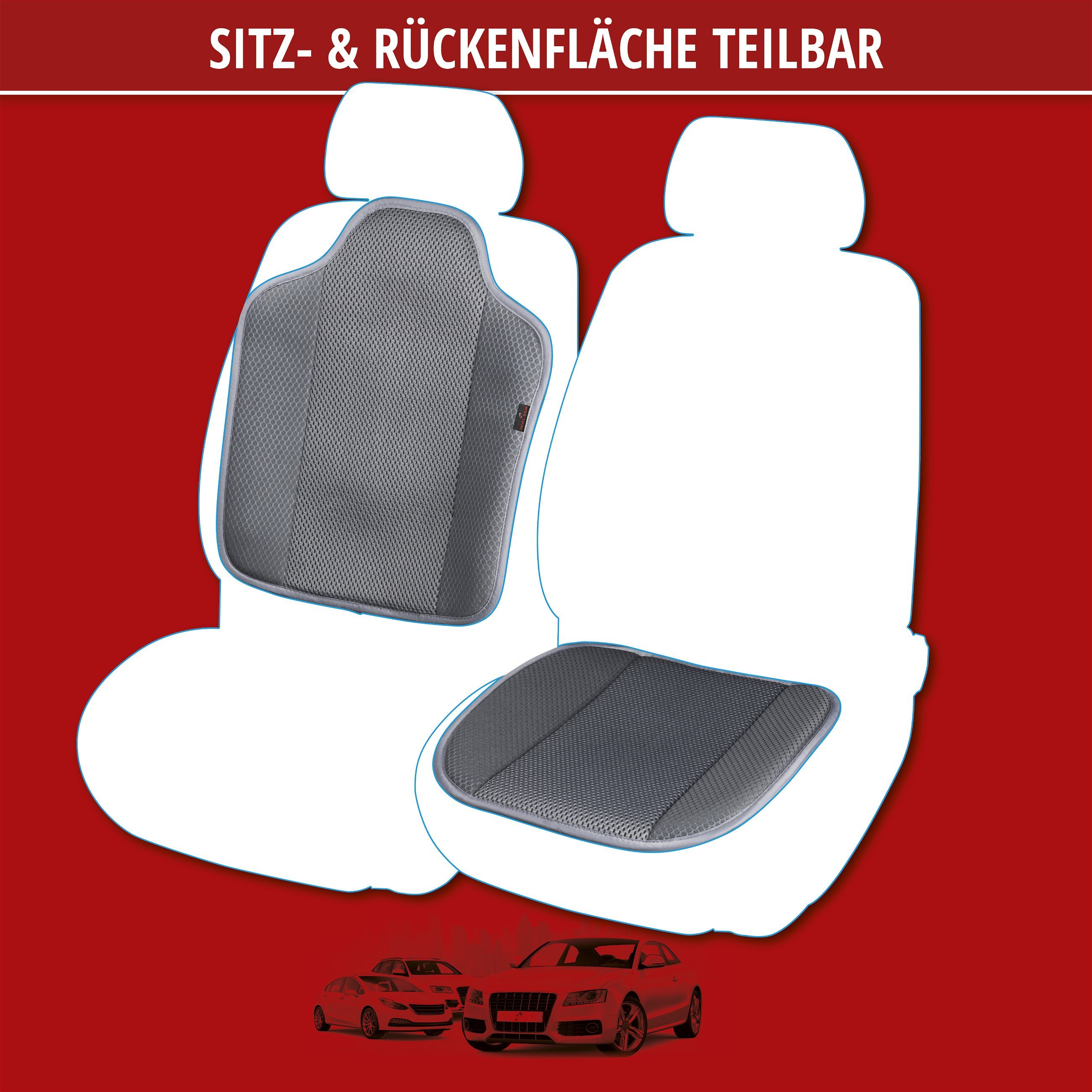 PKW Sitzauflage Aero-Spacer, Auto-Sitzaufleger schwarz, Sitzauflagen, Sitzbezüge und Sitzauflagen für PKWs, Autositzbezüge & Auflagen