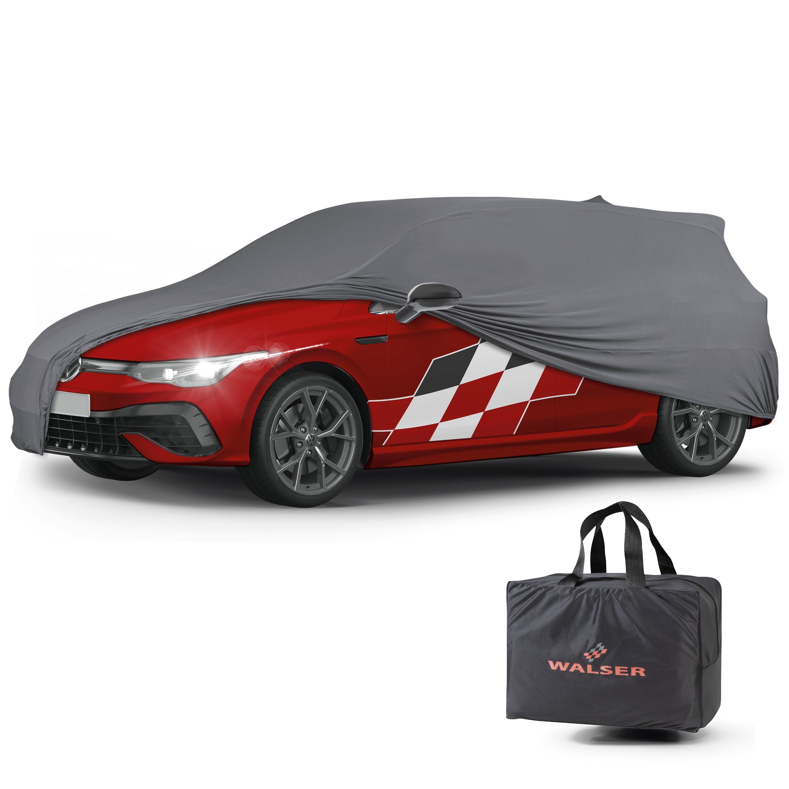 Bâche pour voiture Indoor Stretch Plus Combi taille M anthracite