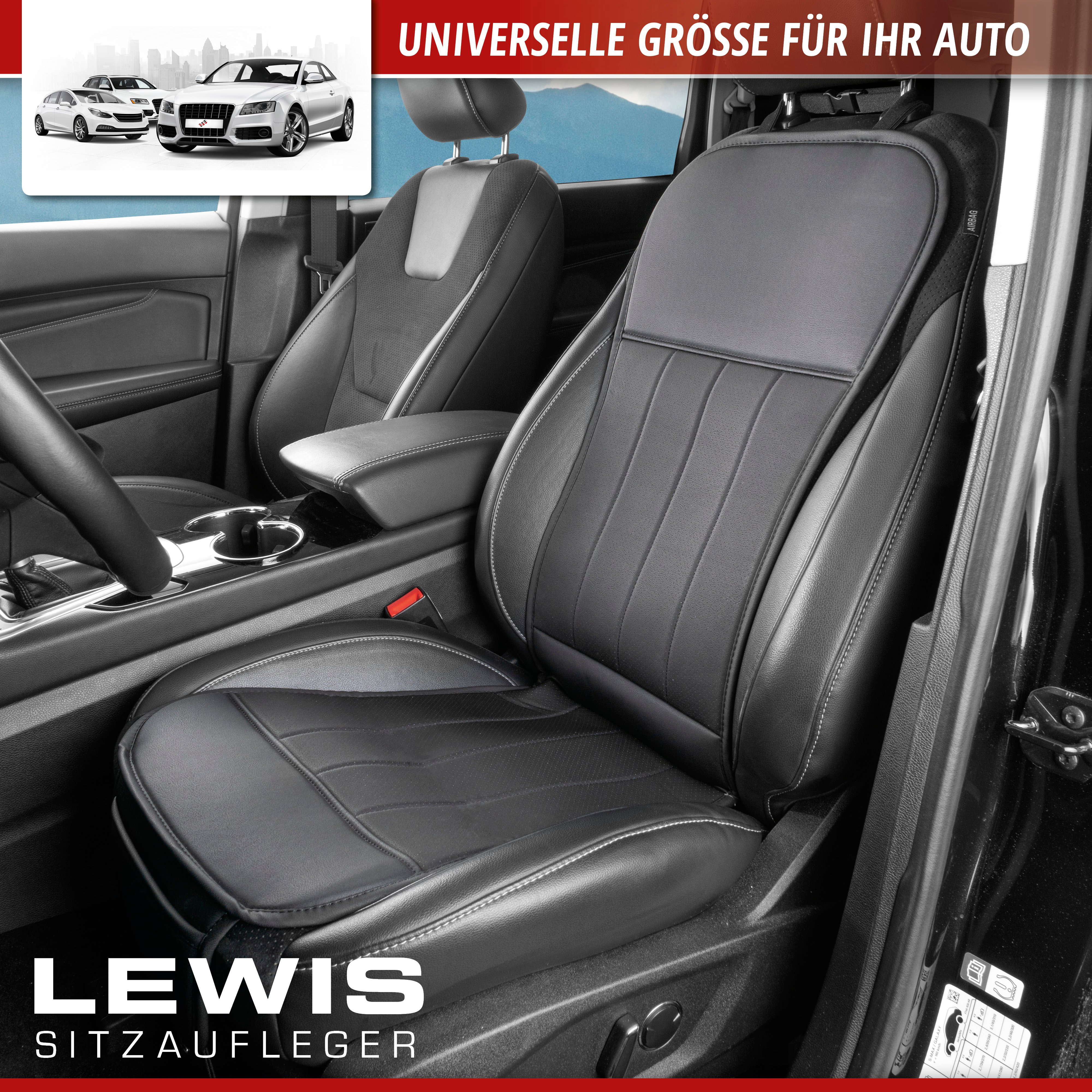 PKW Sitzauflage Lewis, Auto-Sitzaufleger schwarz