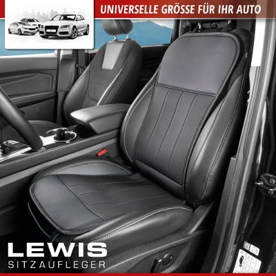 PKW Sitzauflage Lewis, AutoSitzaufleger schwarz Sitzauflagen