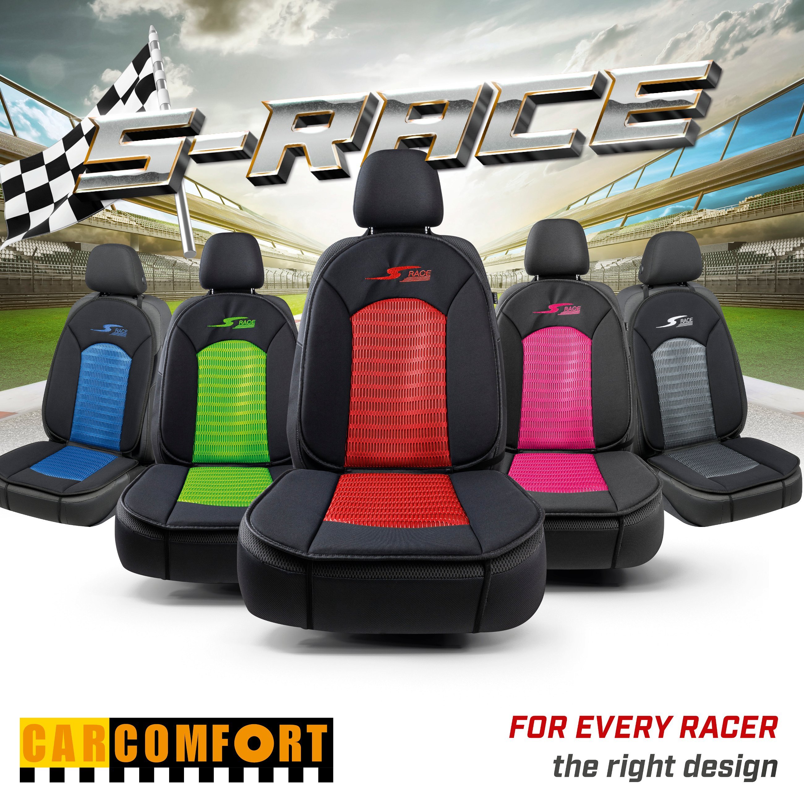 Car Seat cover S-Race blue
