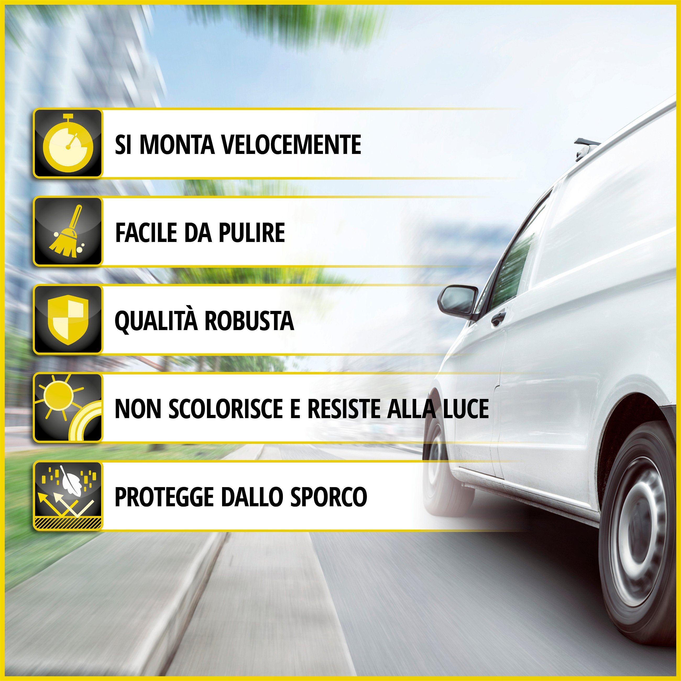 Transporter Coprisedili in tessuto per Mercedes Vito/Viano, 2 posti singoli per bracciolo interno e esterno