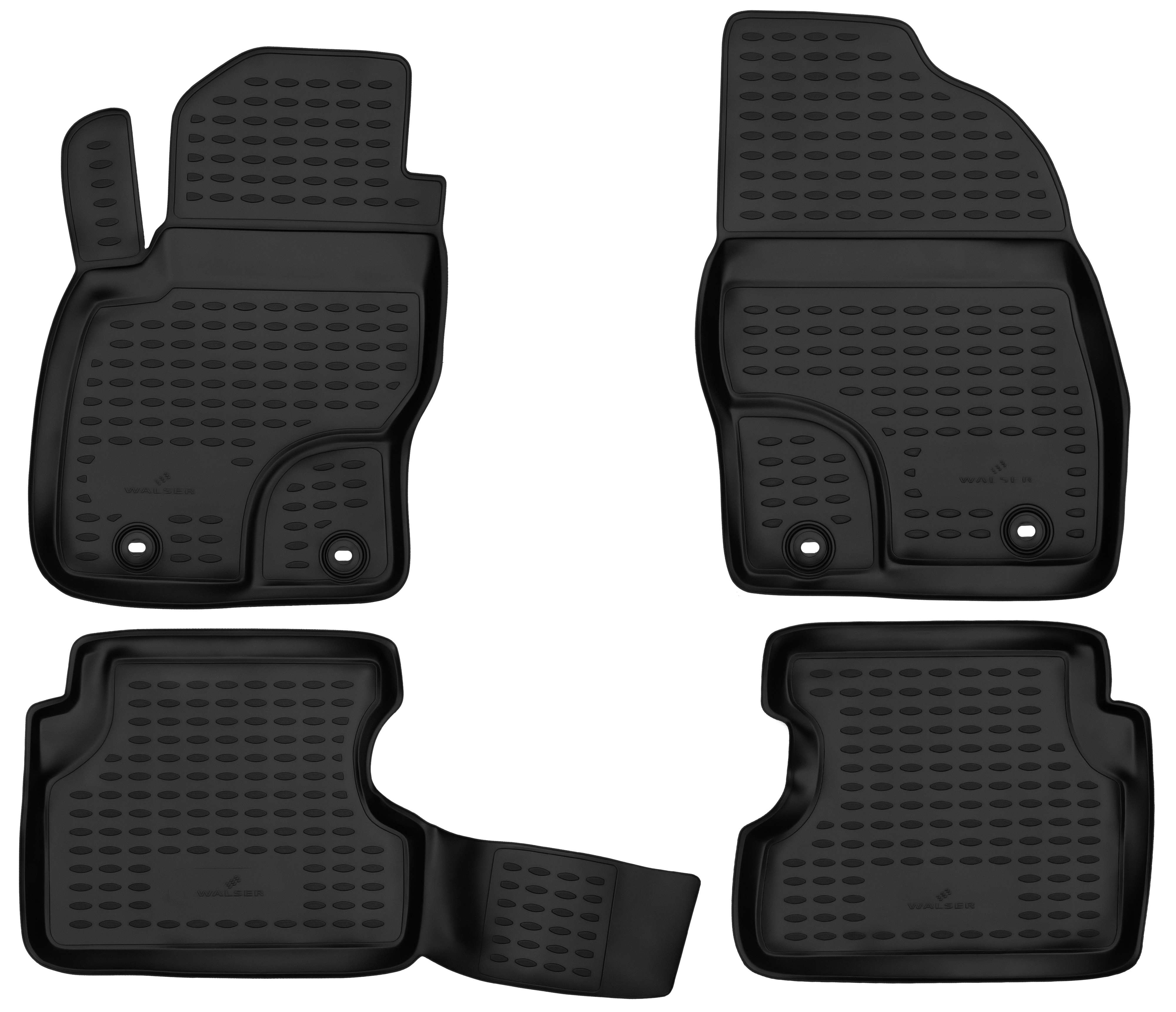 XTR Rubber Mats for Ford Focus II Turnier 07/2004 - 09/2012, Focus II notchback 04/2005-Today, Focus II Cabriolet 10/2006 - 09/2010