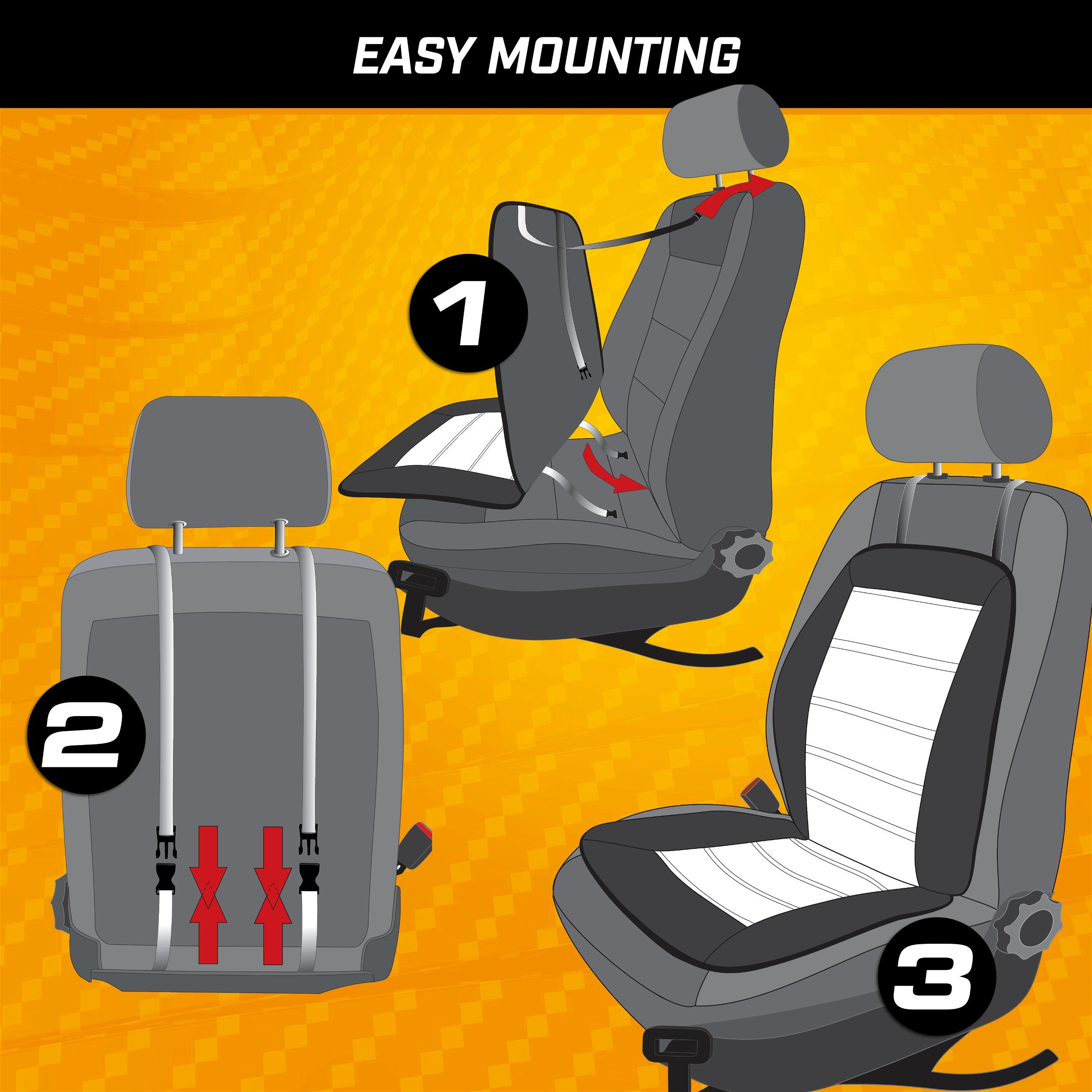 Car Seat cover Novara grey