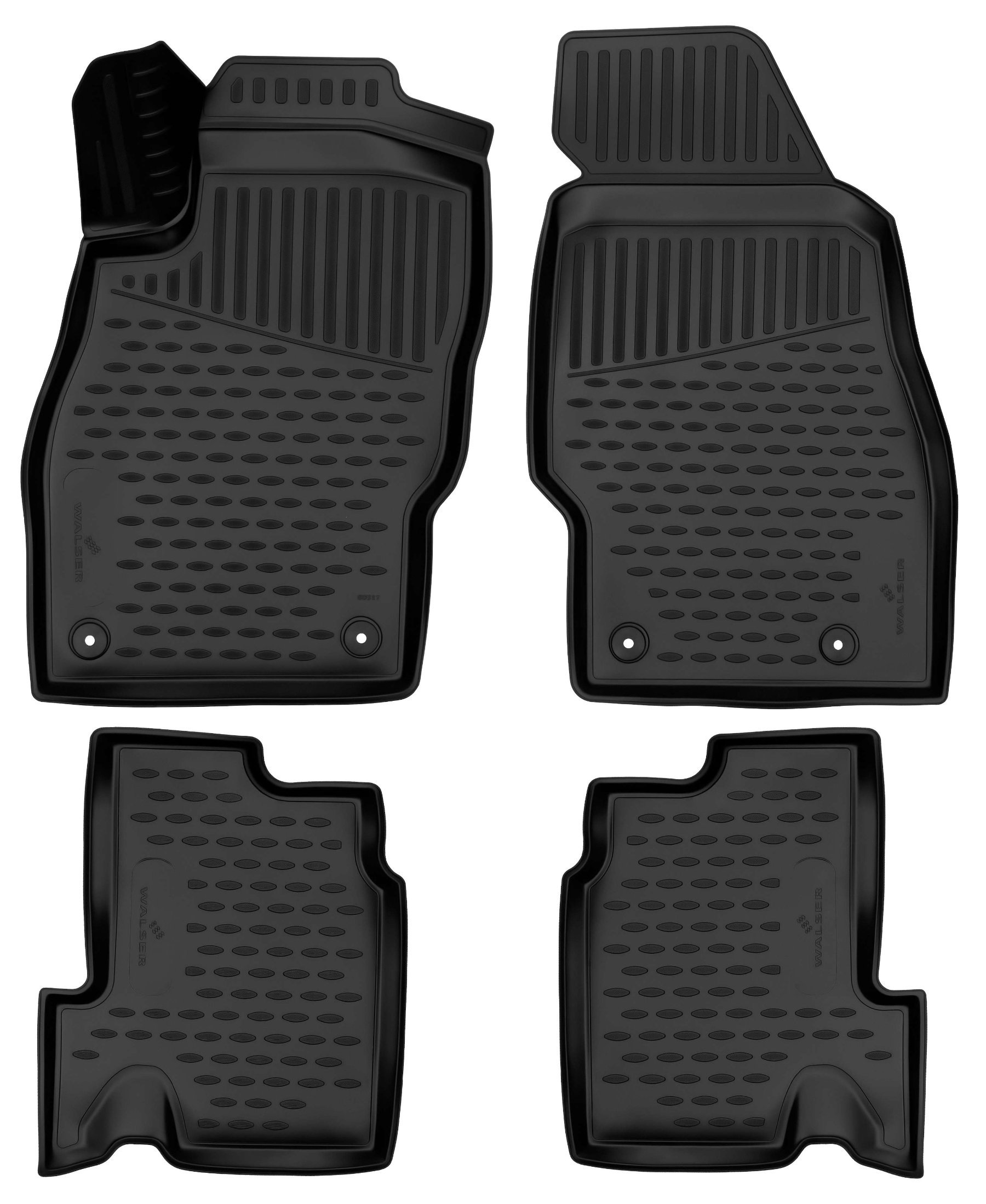 Rubberen Voetmatten XTR geschikt voor Opel Adam (M13) 10/2012-02/2019
