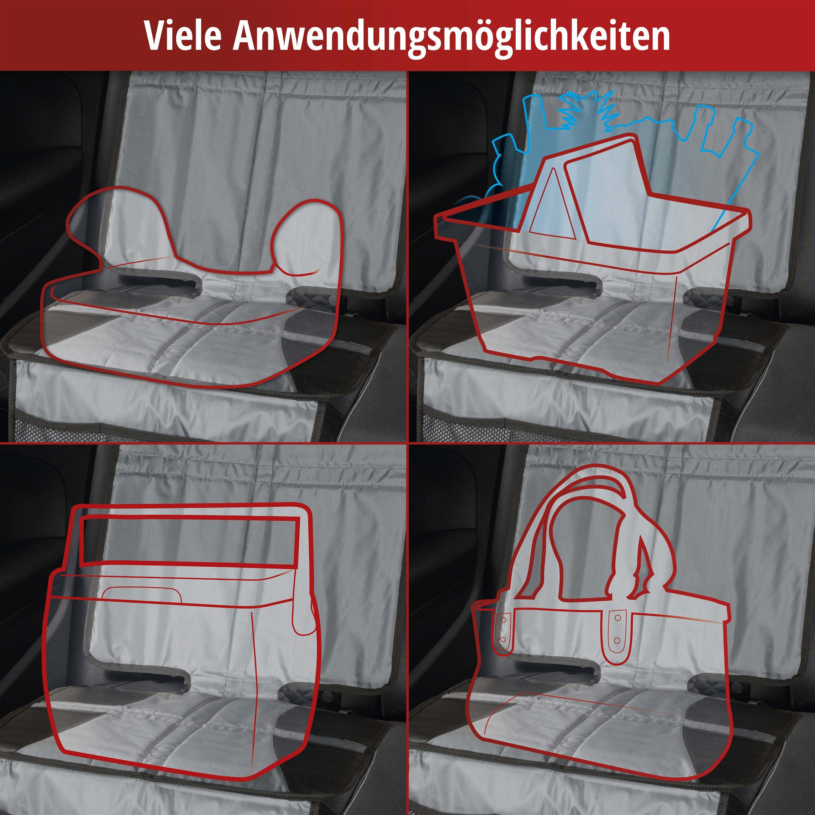 Kindersitzunterlage Protect XL, Auto-Schutzunterlage, Sitzschoner