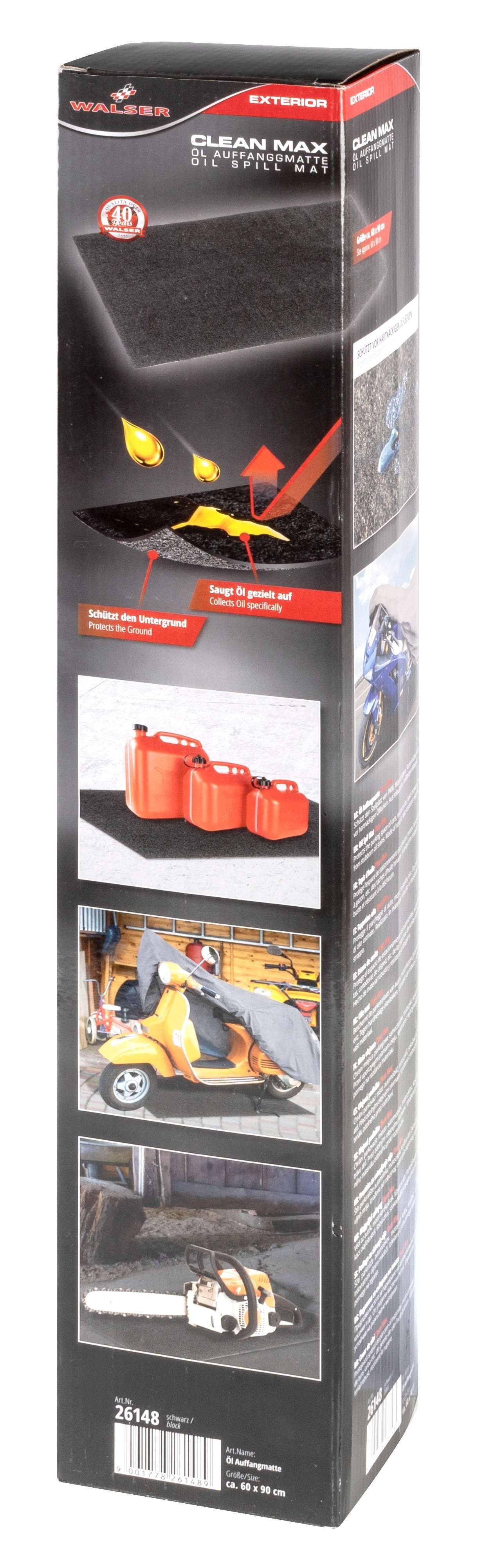 Tappetino per la raccolta dell'olio Clean Max 60x90 cm nero