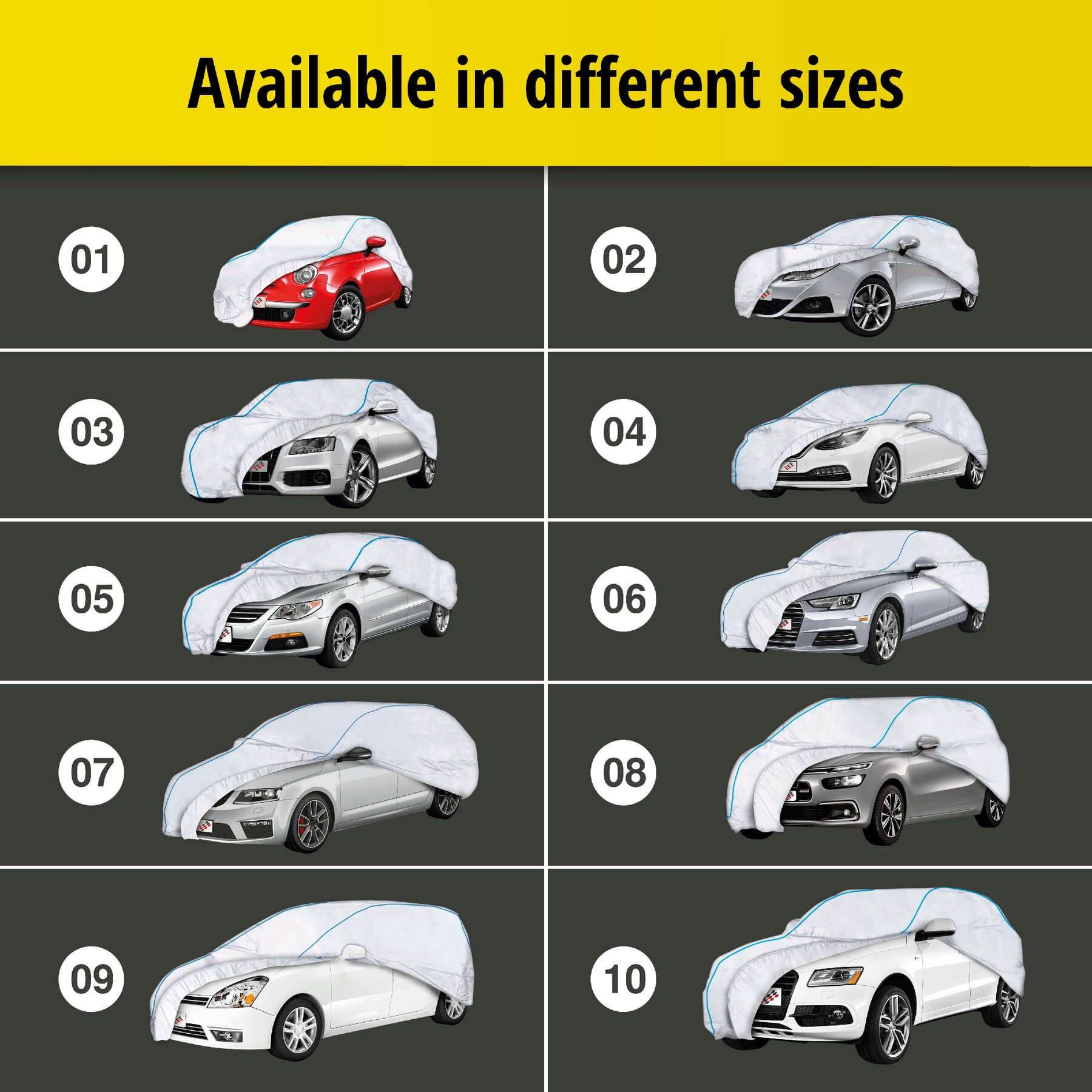 Car tarpaulin Sun Reflect size 8 silver