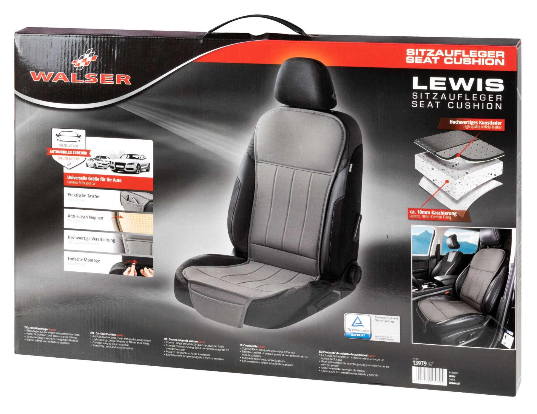 Car seat cover Lewis grey