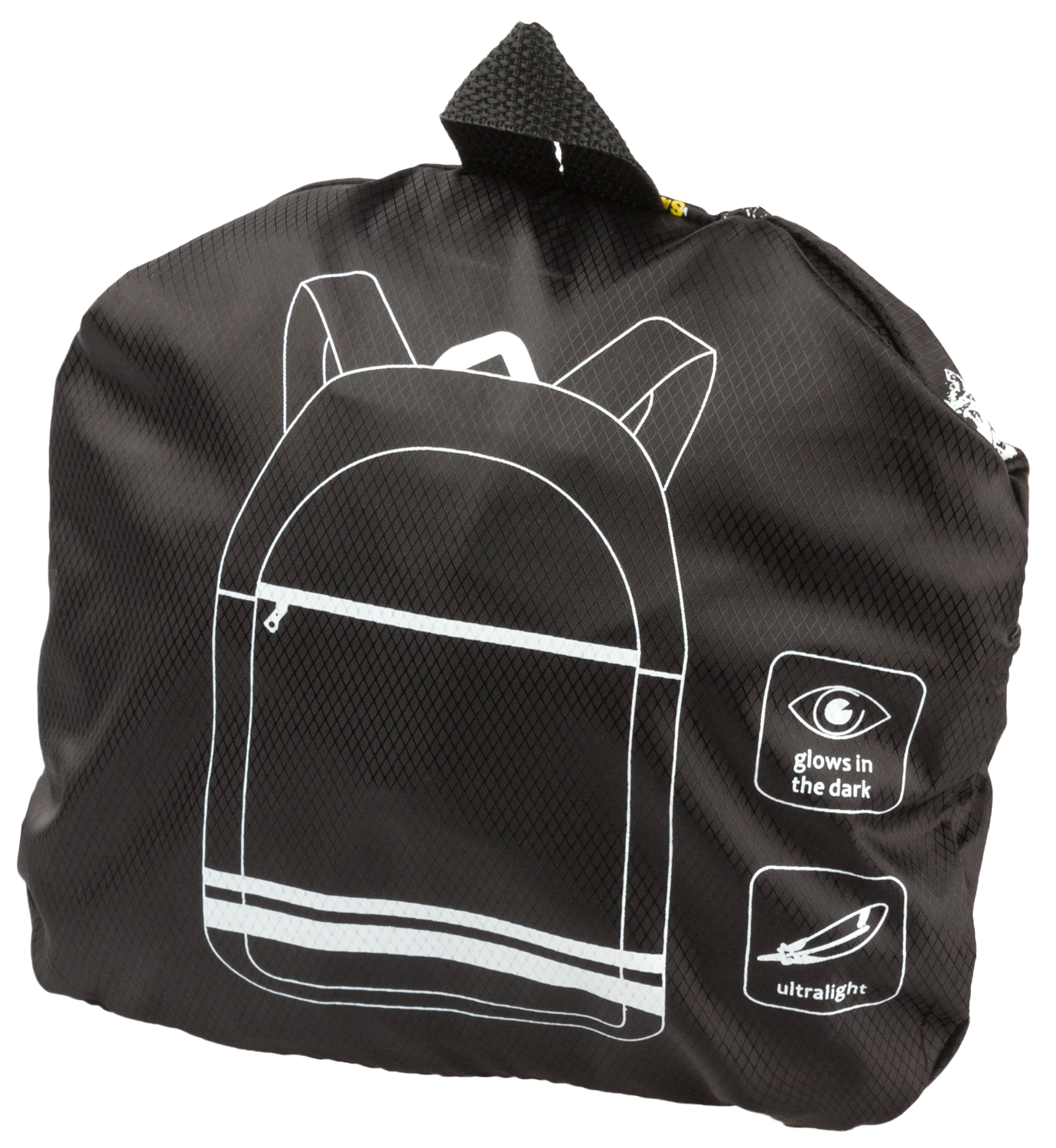 Foldable backpack black