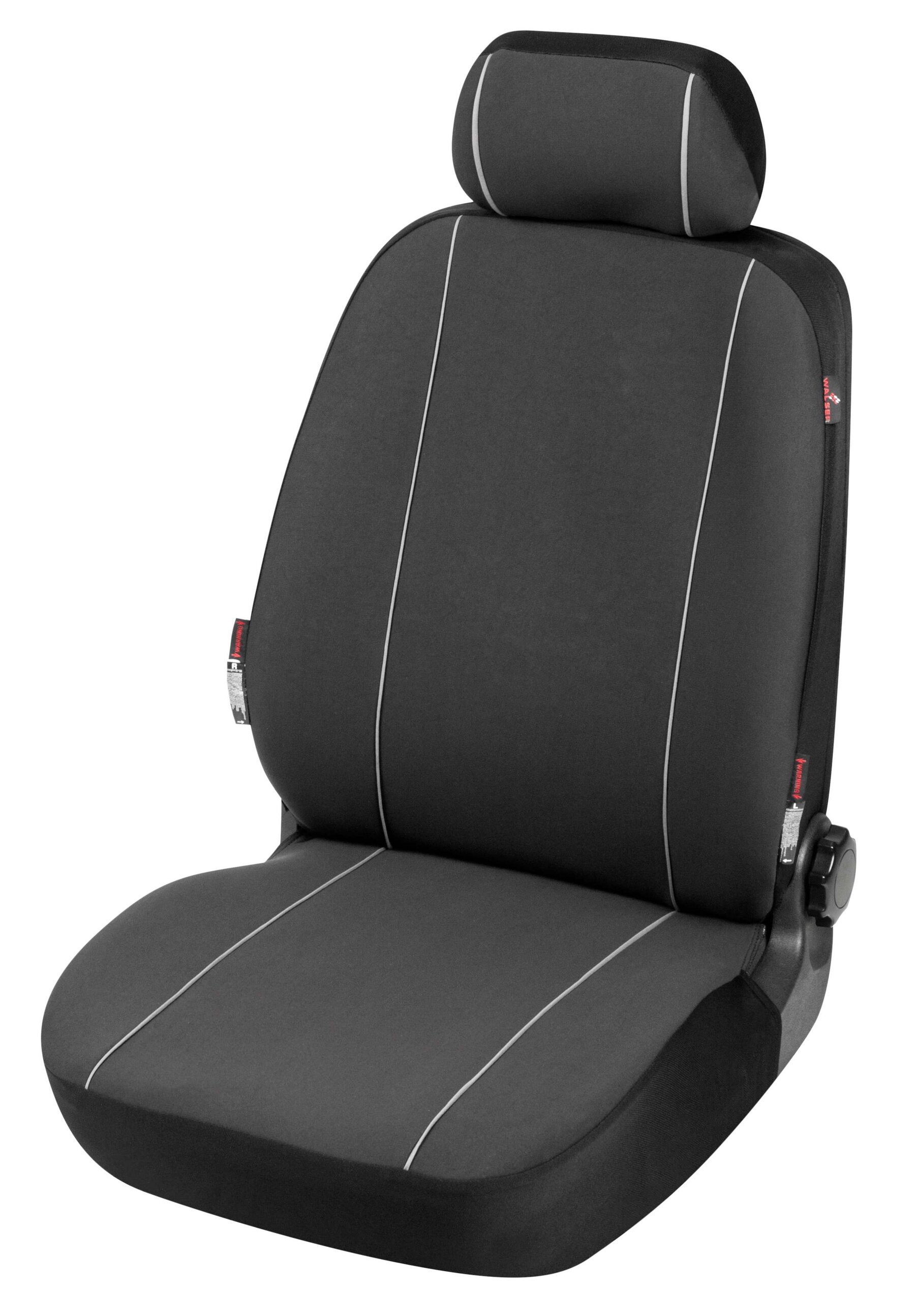 Autositzbezug Modulo, PKW-Schonbezug Einzelsitz für Normalsitze graphit