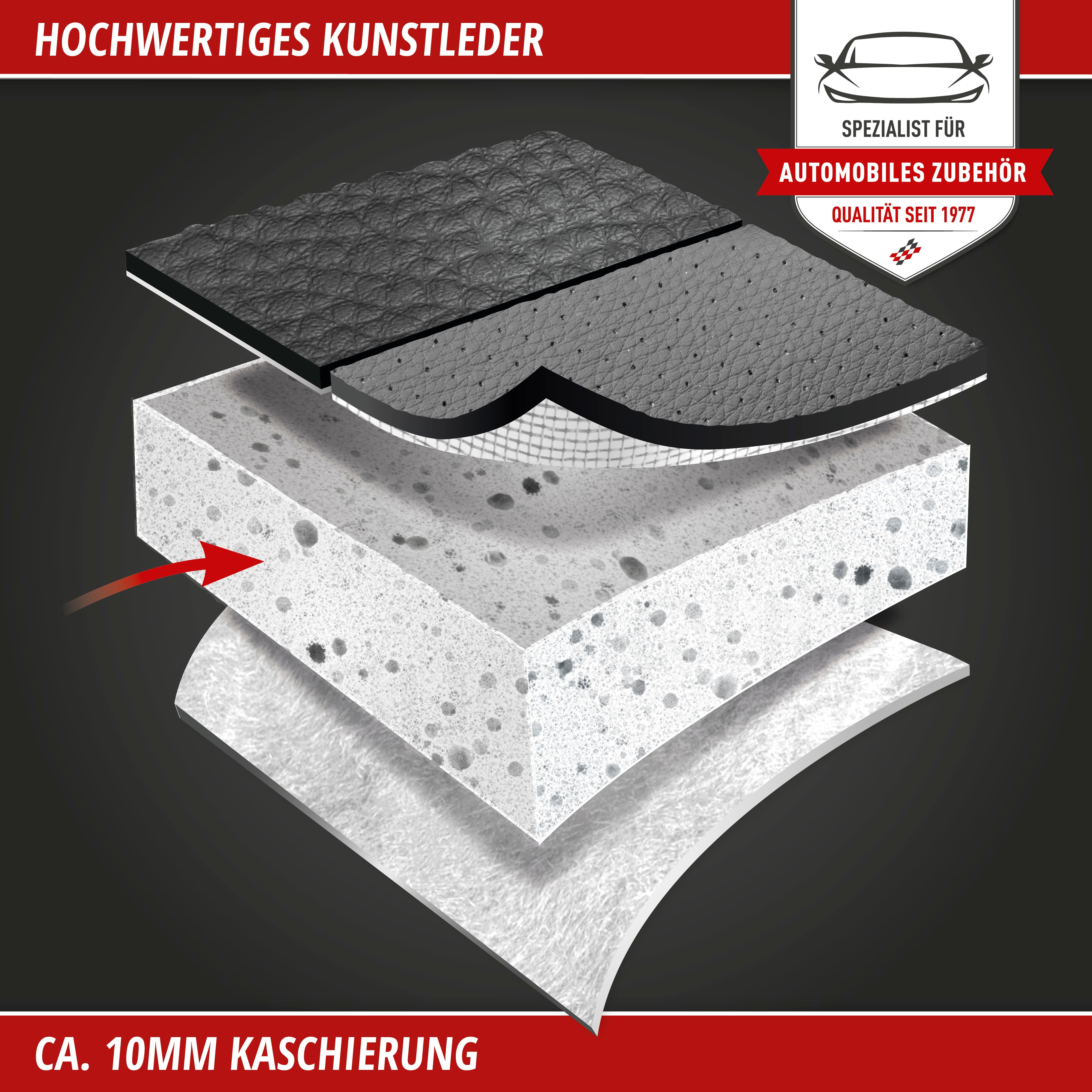 PKW Sitzauflage Lewis, Auto-Sitzaufleger schwarz