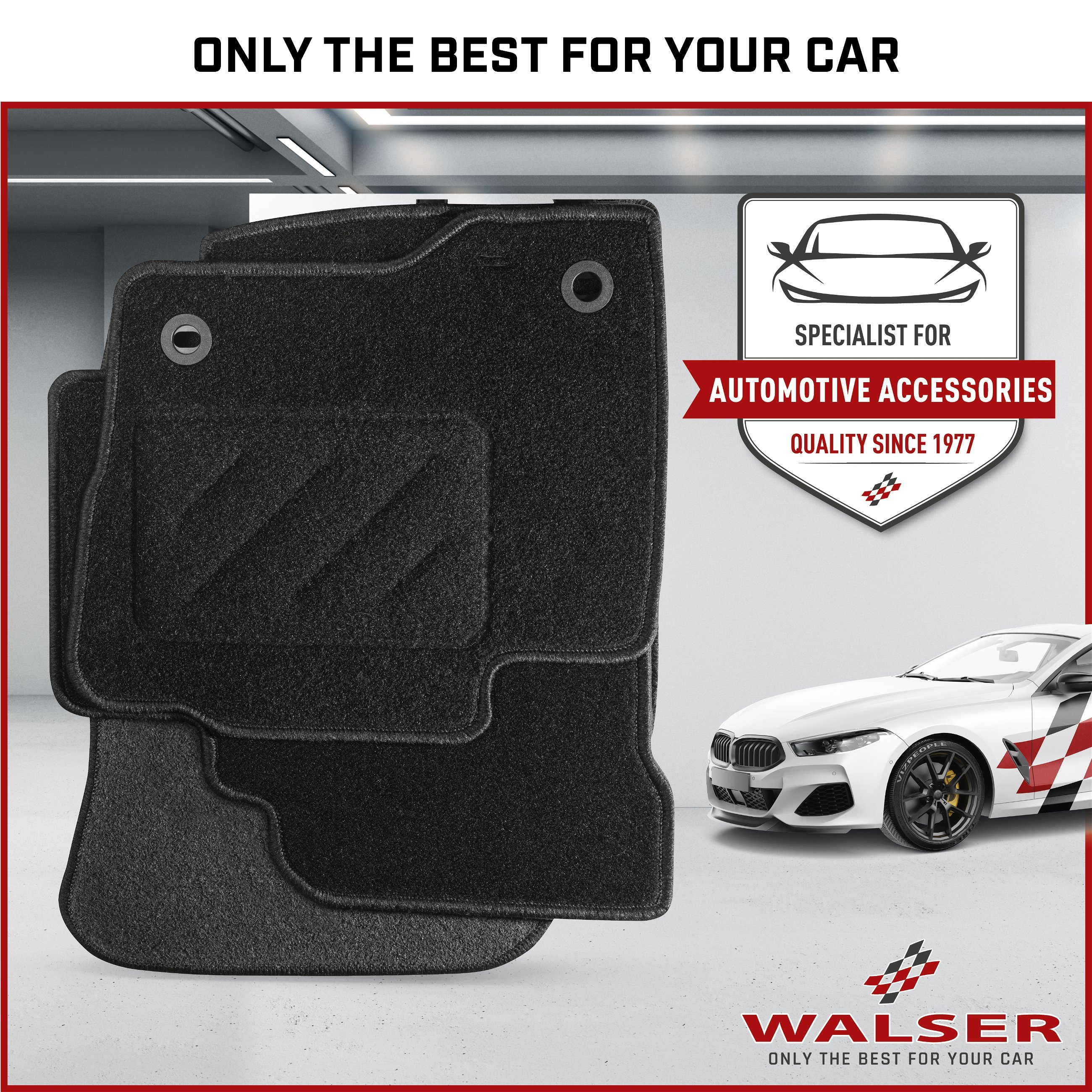 Floor mats for Audi A4 B6/B7 Cabriolet 01/2002-01/2006