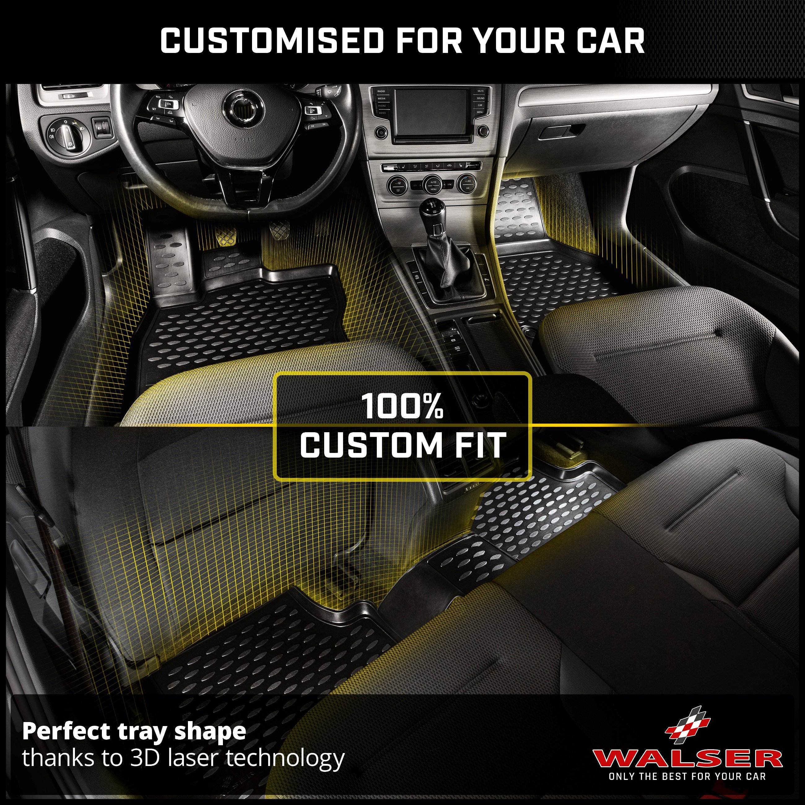 XTR Rubber Mats for VW Tiguan II (AD1, AX1) 2016-Today