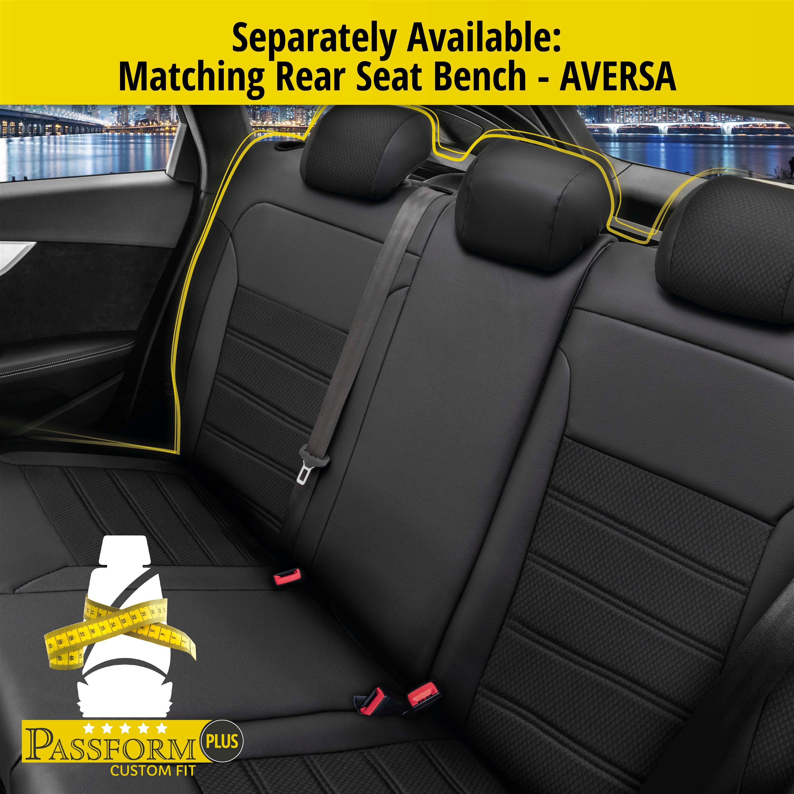 Seat Cover Aversa for Mercedes-Benz C-Class (W204) 01/2007-01/2015, 2 seat covers for normal seats