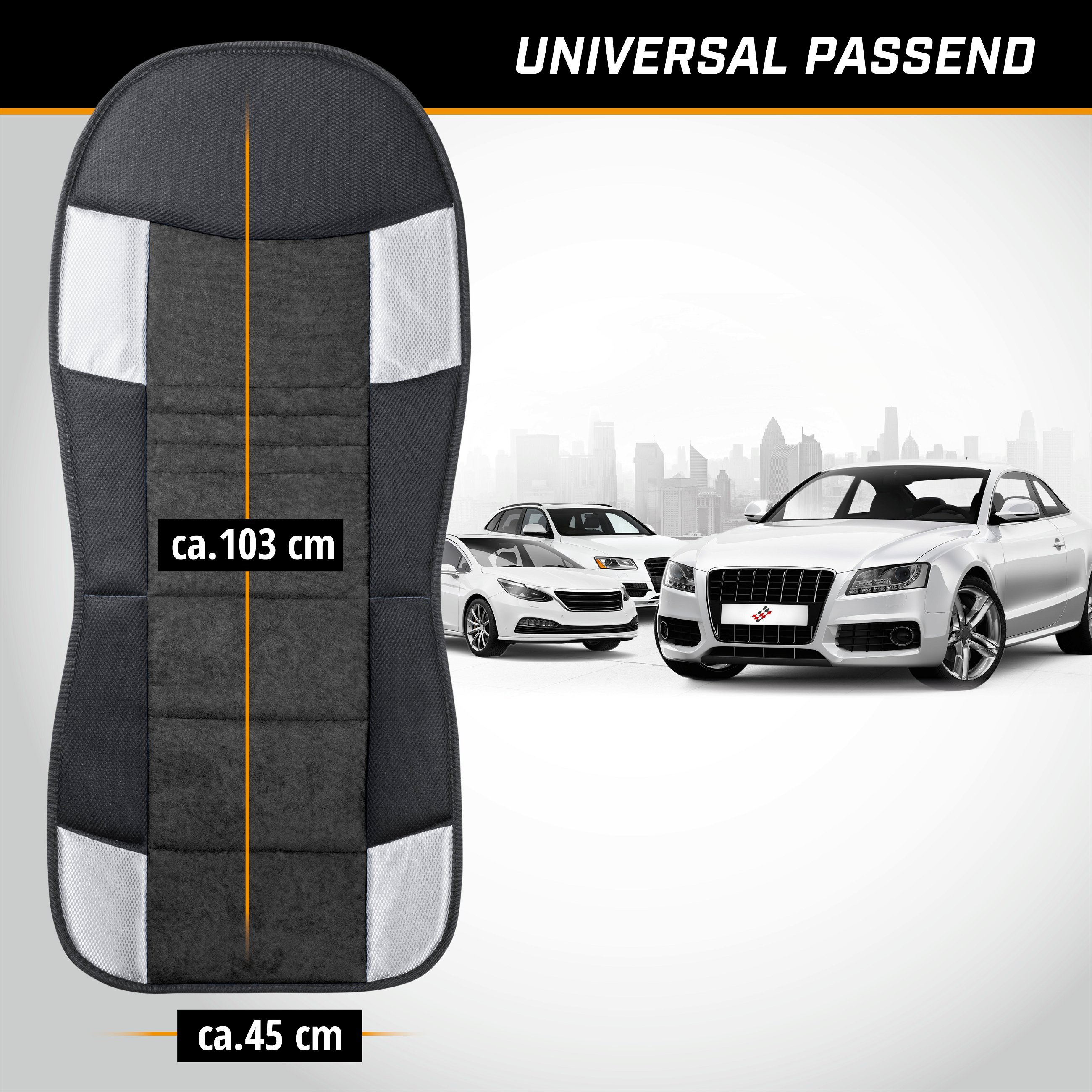 PKW Sitzauflage Kimi, Auto-Sitzaufleger im Rennsportdesign schwarz, PKW  Sitzauflage Kimi, Auto-Sitzaufleger im Rennsportdesign schwarz, Sitzauflagen, Sitzbezüge und Sitzauflagen für PKWs, Autositzbezüge &  Auflagen