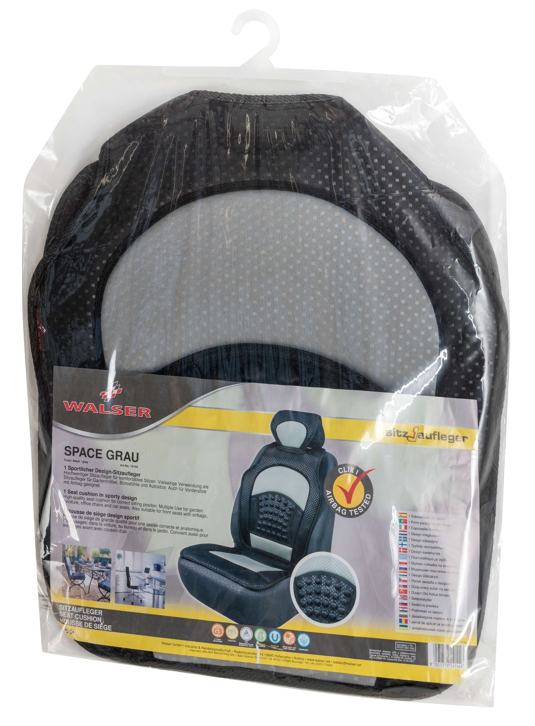 Car Seat cover Space black silver