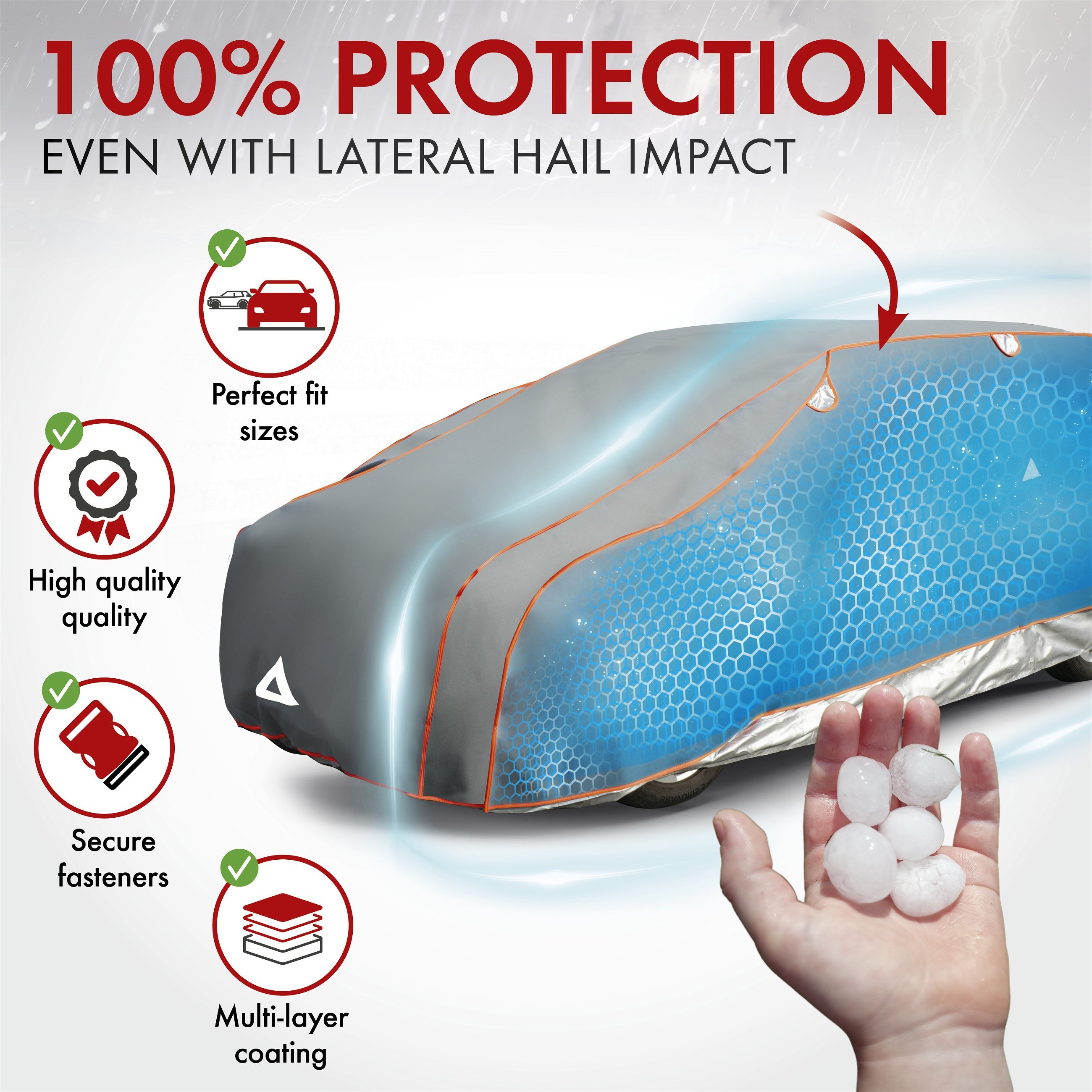 Hail protection cover Perma Protect Complete size SUV L