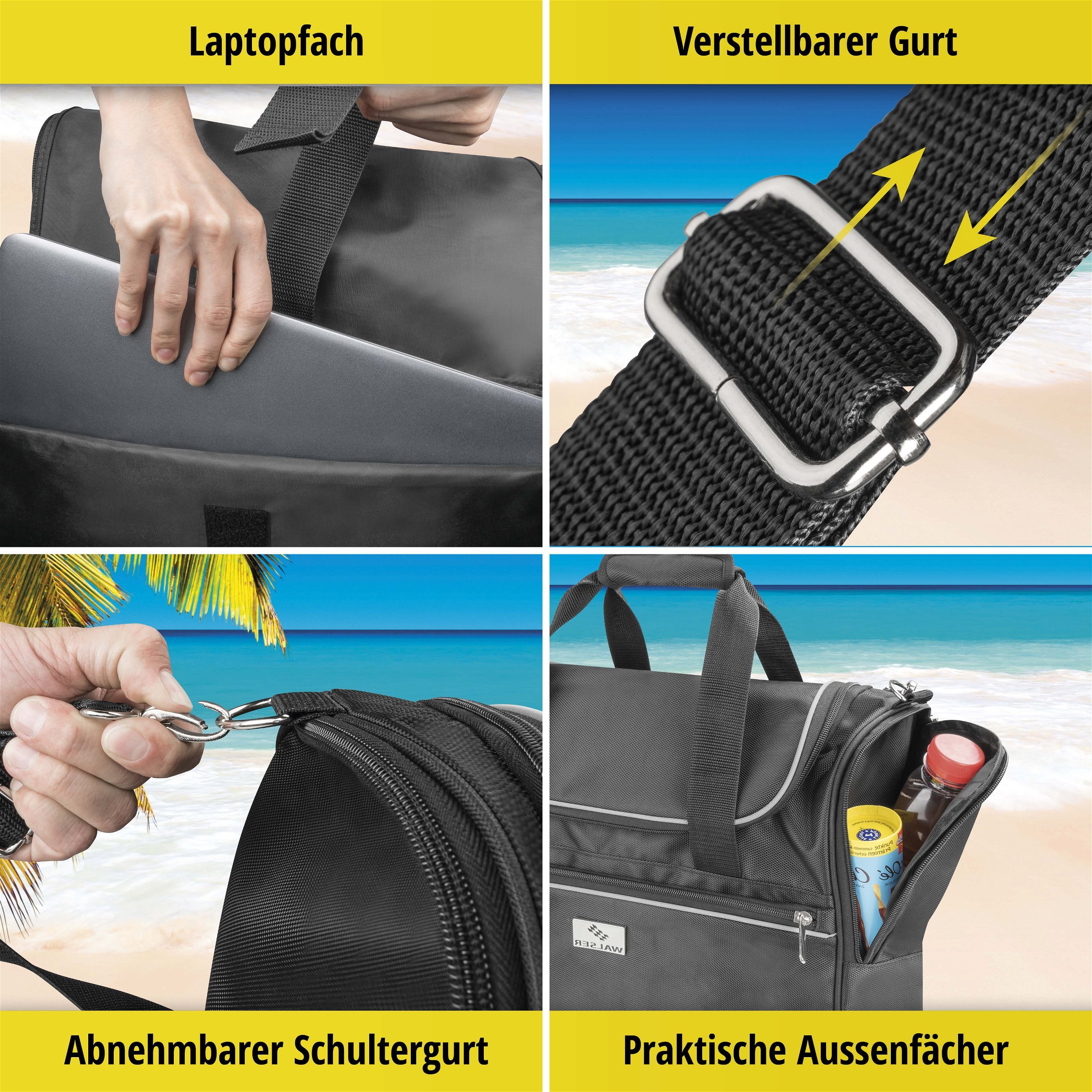 Kofferraumtasche Toolbag Größe L, Auto-Aufbewahrungstasche grau 50x16x21 cm, Kofferraumtaschen, Taschen & Organizer, Komfort & Zubehör