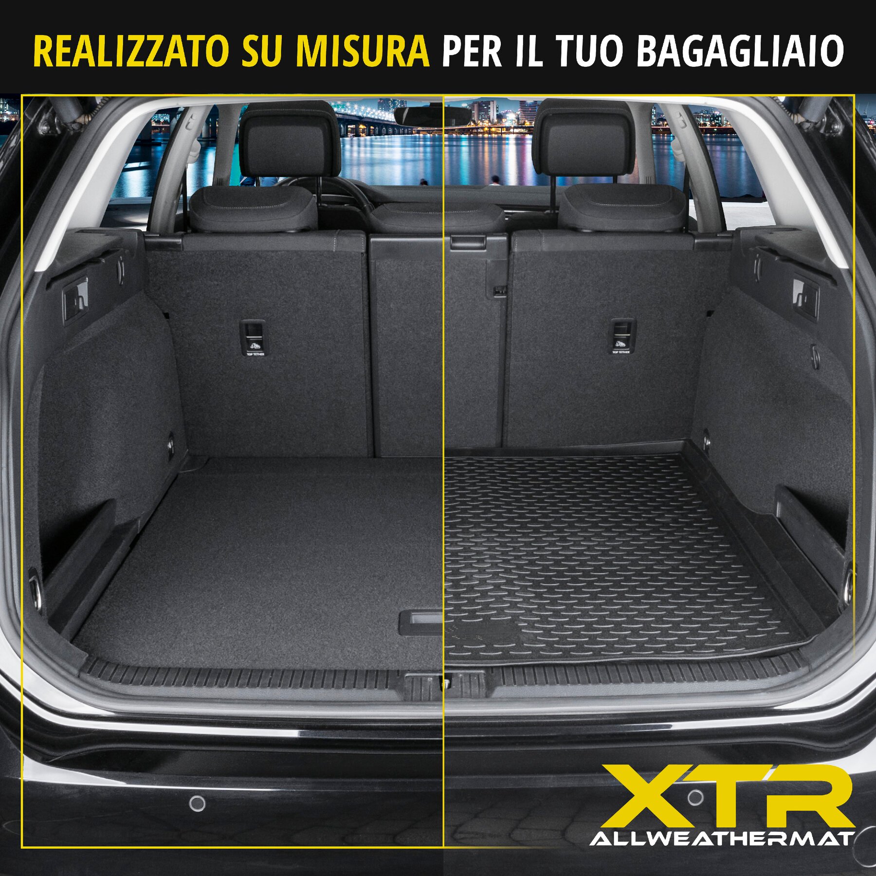 Vasca baule su misura XTR per Ford Focus III Turnier, 2010-Oggi