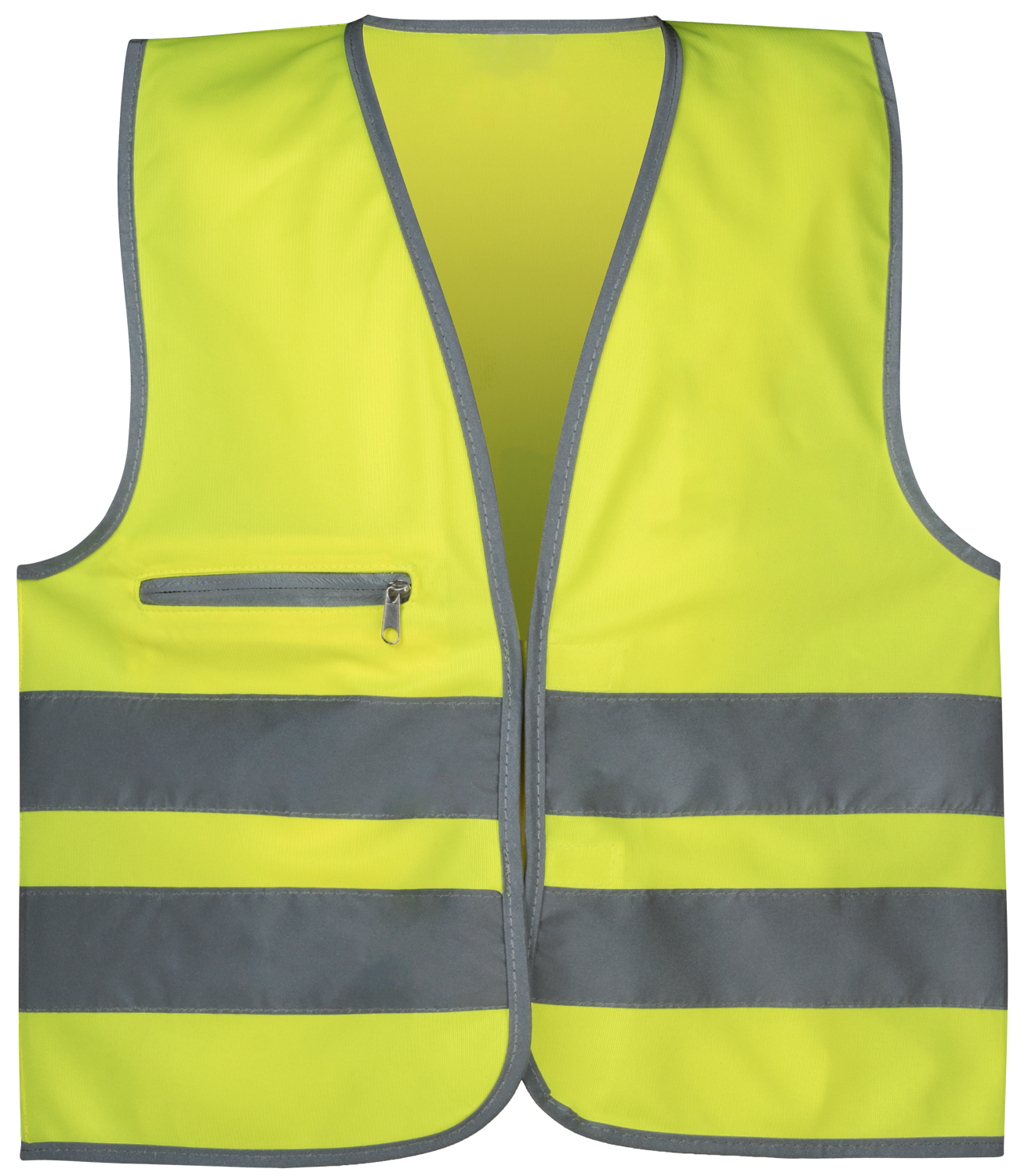 Safety Maker Veiligheidsvest voor kinderen, hoge zichtbaarheidsvest, reflecterend vest, reflecterend voor 7-14 jaar, geel