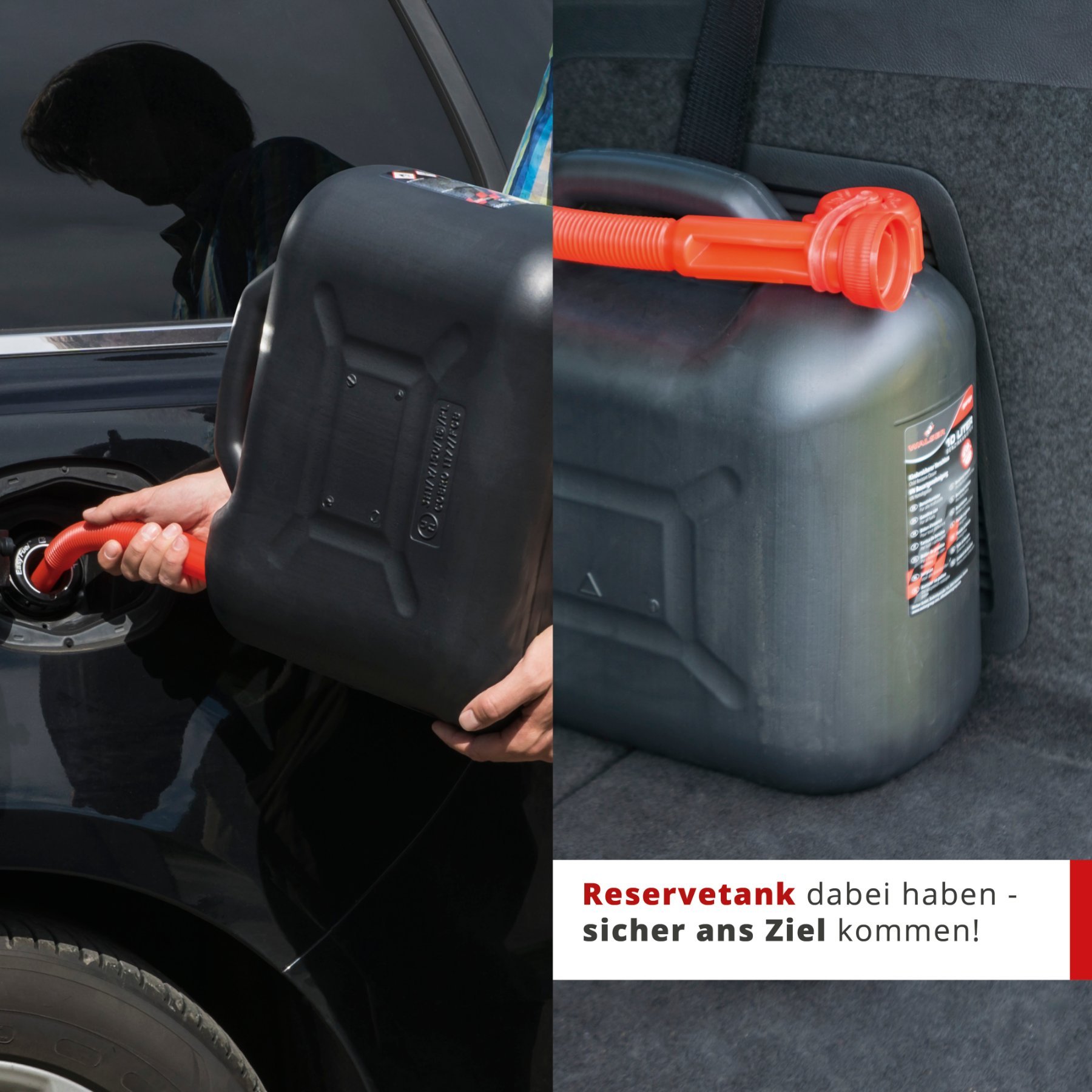 Benzinkanister 20 Liter - UN-geprüft mit Sicherheitsverschluss