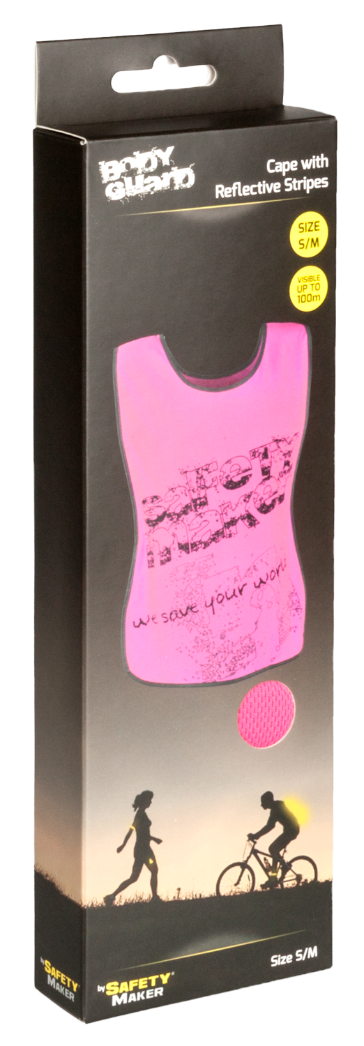 Reflecterend Vrijetijdsvest S-M roze