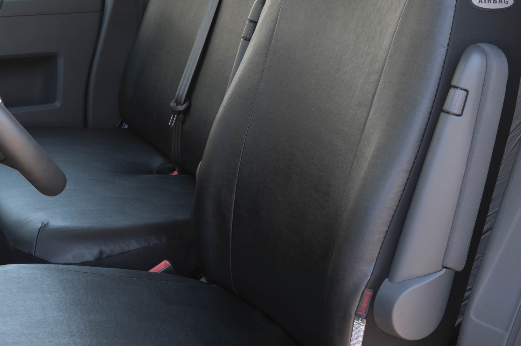 Housse de siège Transporter en simili cuir pour VW T5, siège simple avant