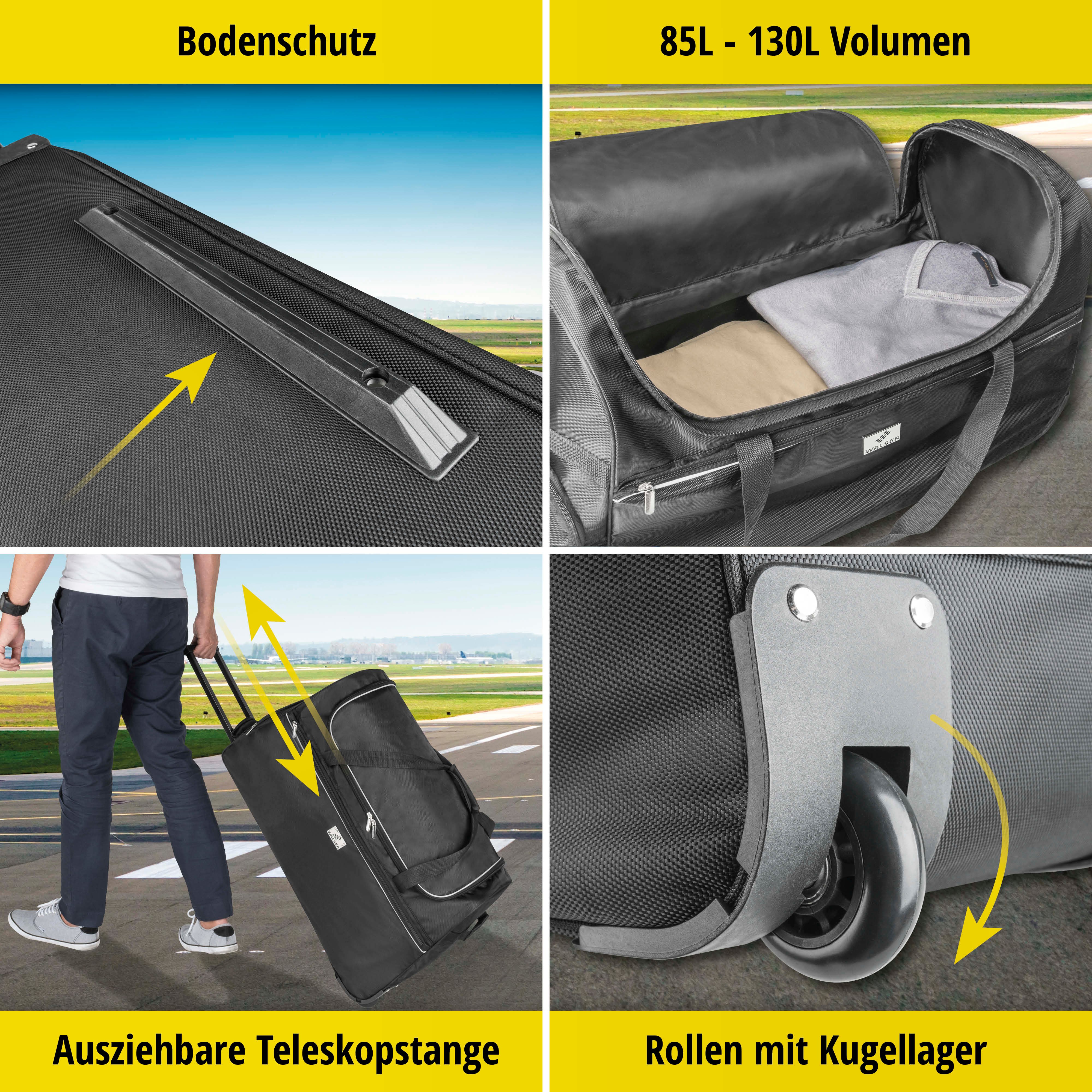 Carbags Reisetaschenset für BMW X1 II schwarz