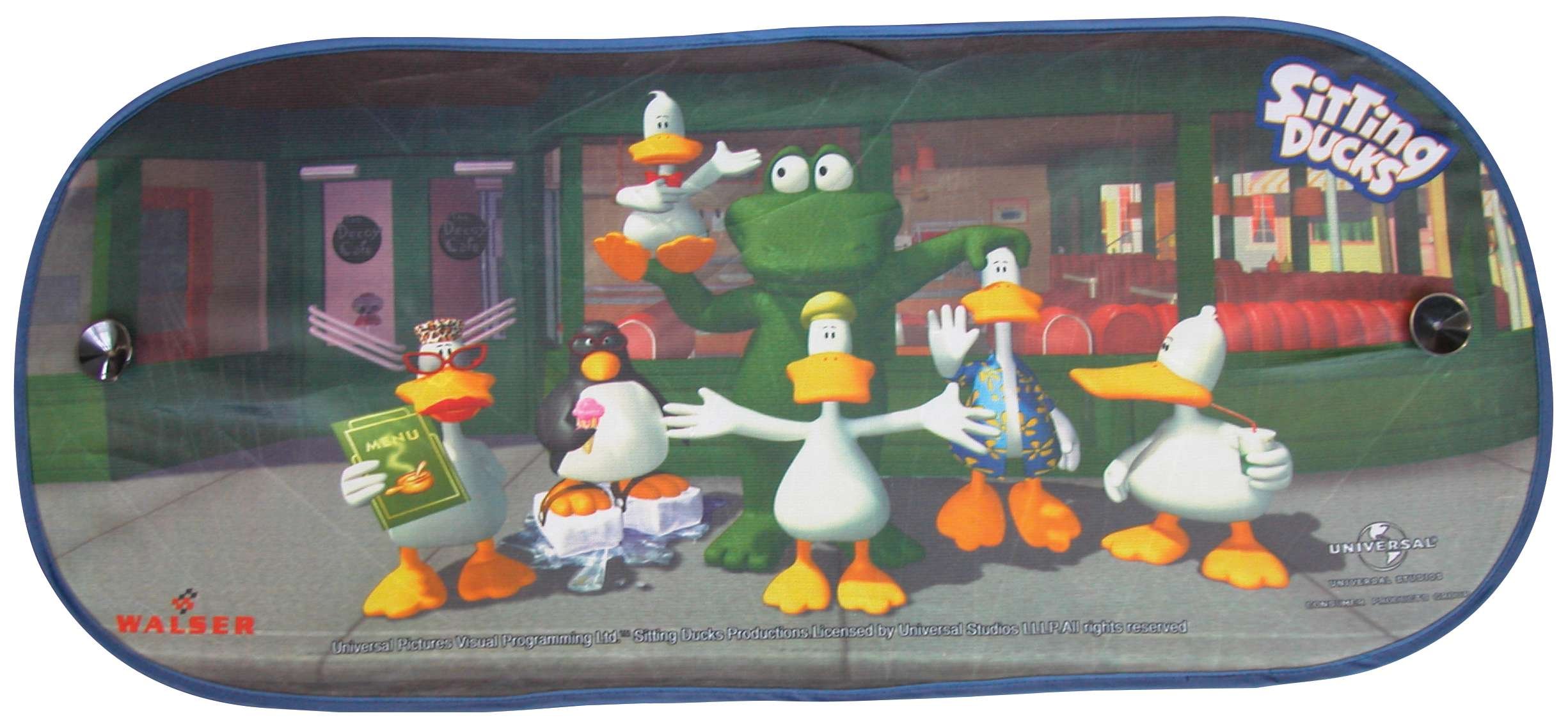 Pare-soleil Canards assis Fenêtre arrière de la famille 94x44cm