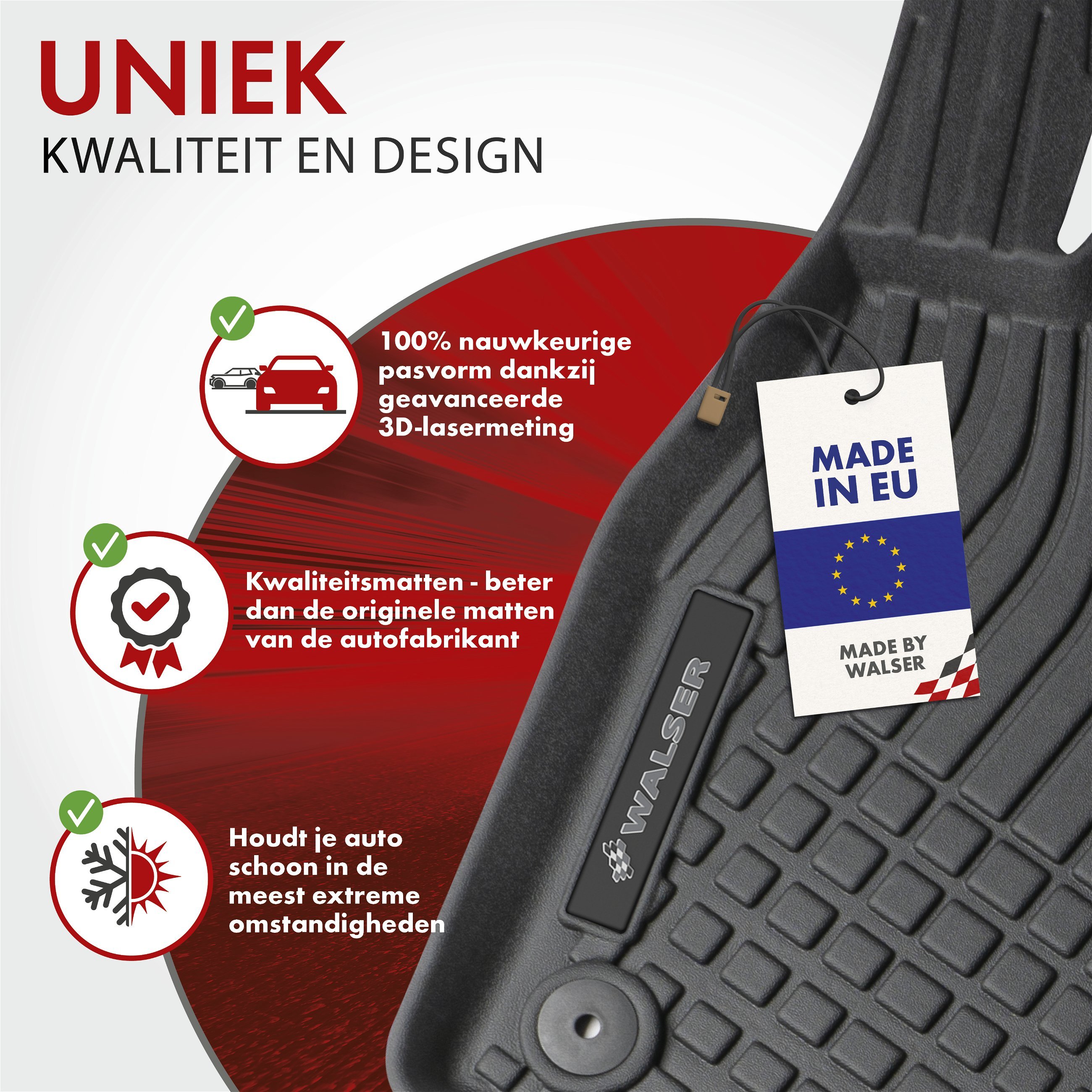 Premium rubberen matten Roadmaster voor Skoda Karoq (NU7, ND7) 07/2017-Vandaag