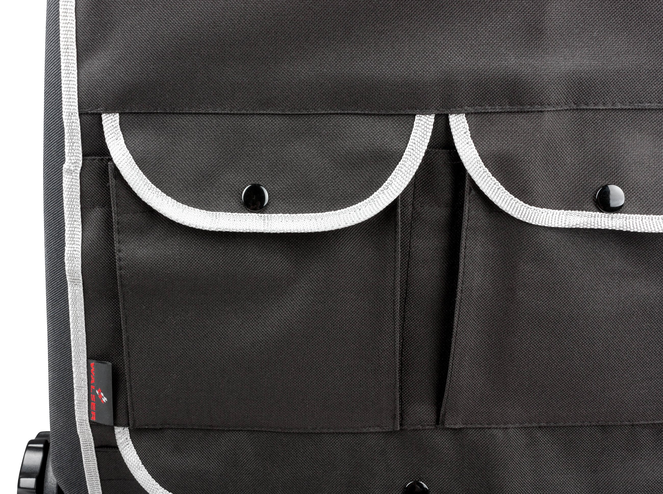Kinder Organizer, Achterbank Tas Lucky Tom in Zwart/Grijs | Autostoelhoes met Rugleuning Bescherming | Achterbank Cover voor Auto's
