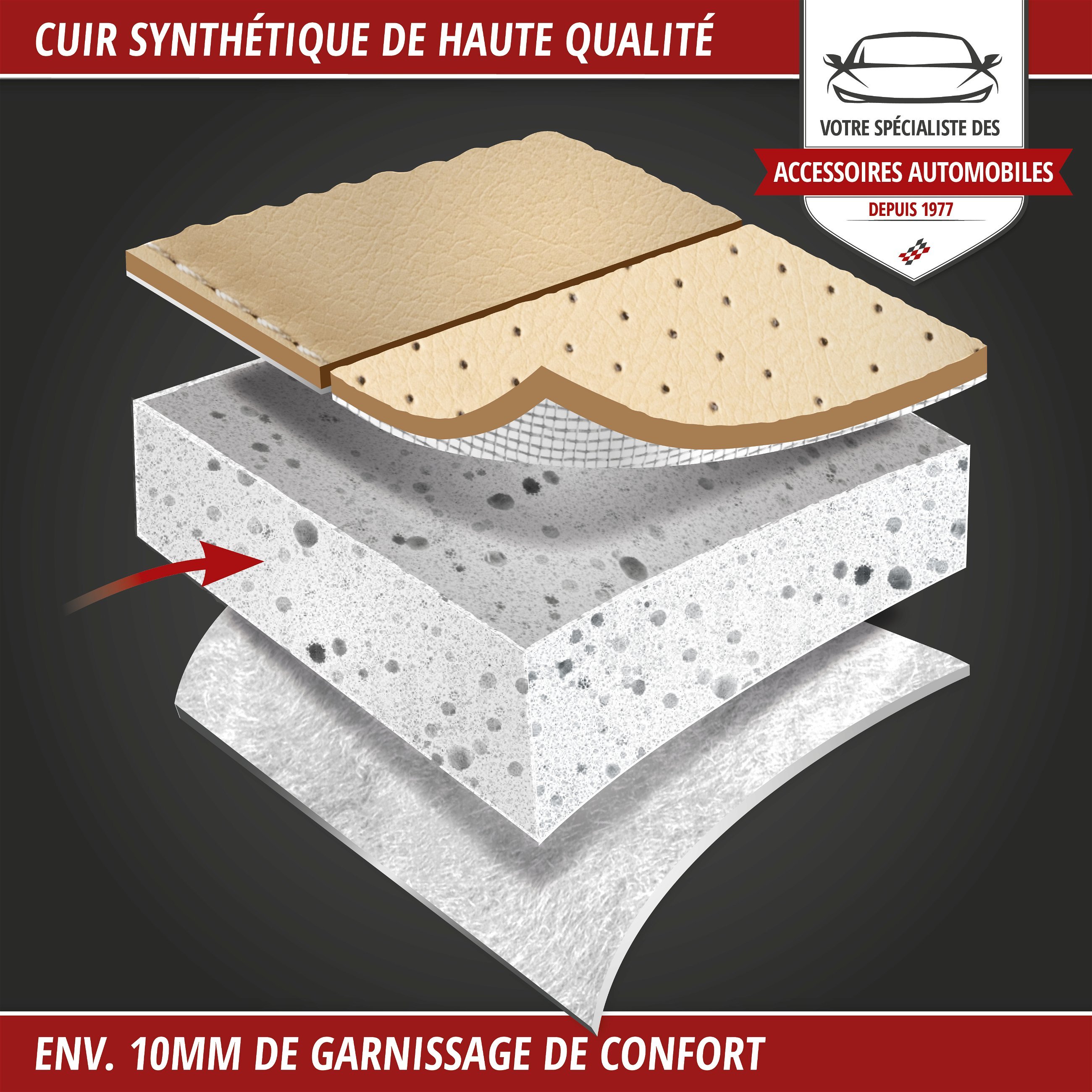 Housse de siège Lewis beige