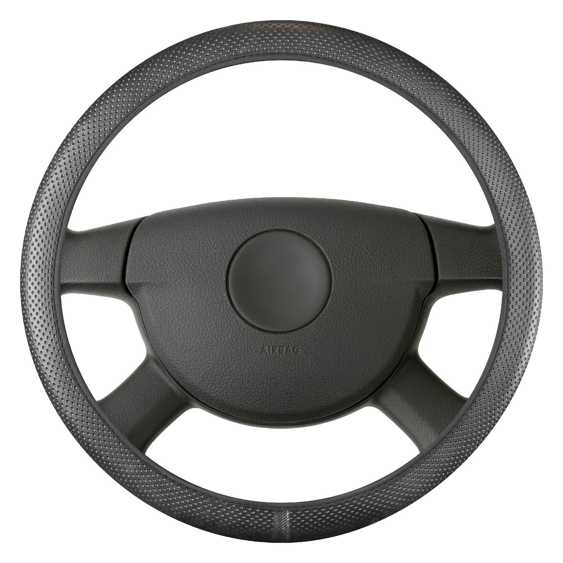 Steering wheel cover Soft Grip Hollow - 38 cm black