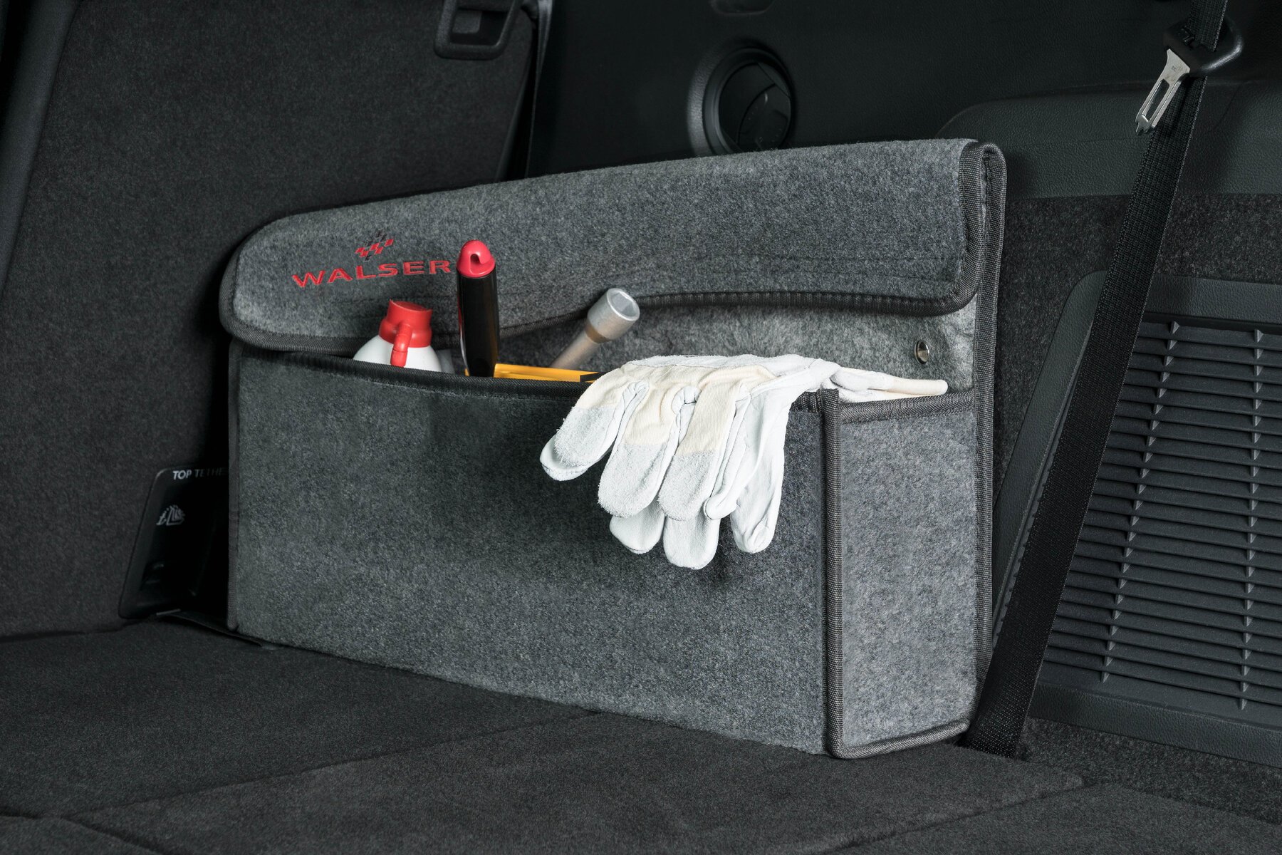 Sac de coffre Toolbag taille XXL, sac de rangement pour voiture gris 57x16x21cm