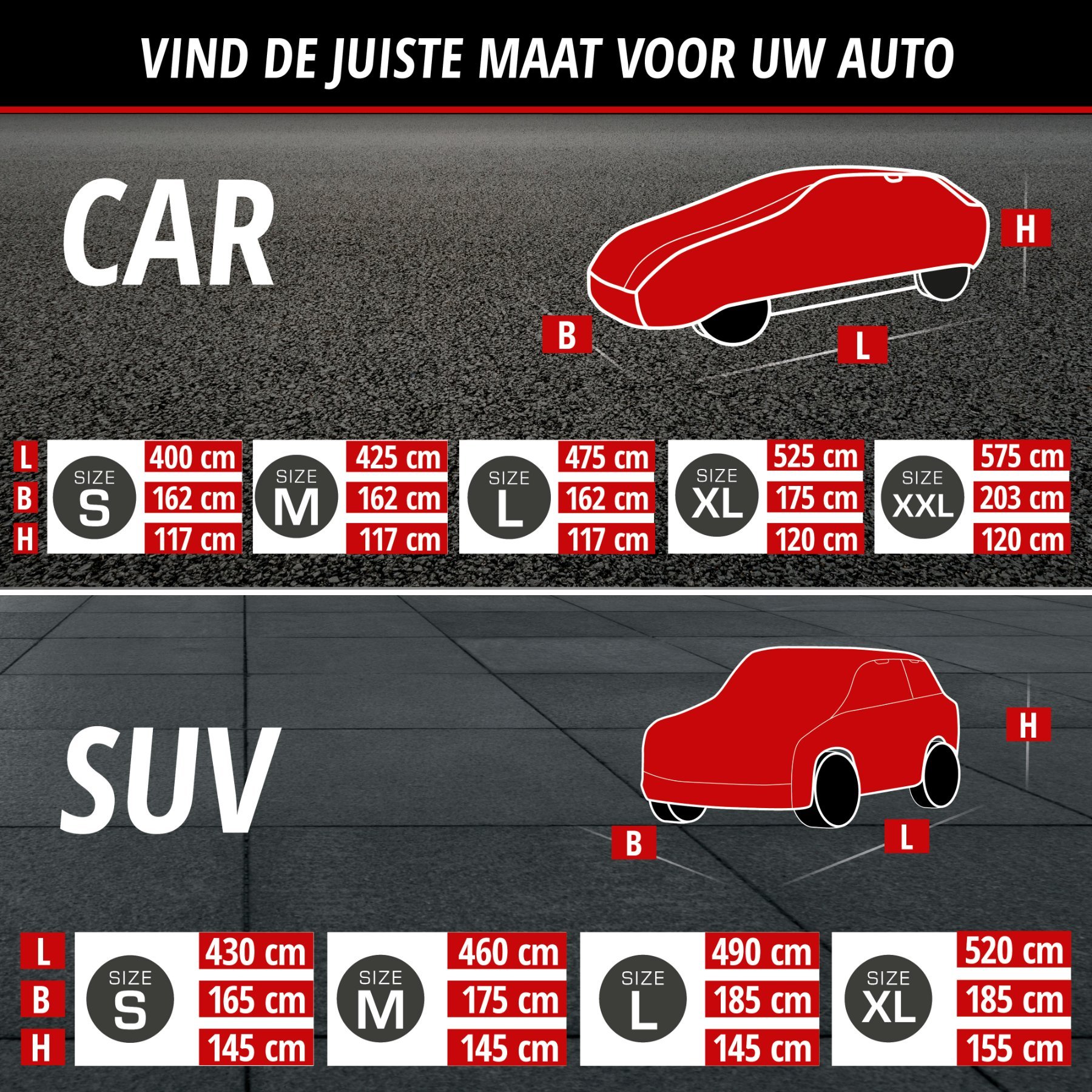 Auto-hagelbeschermhoes Hybrid UV Protect XL