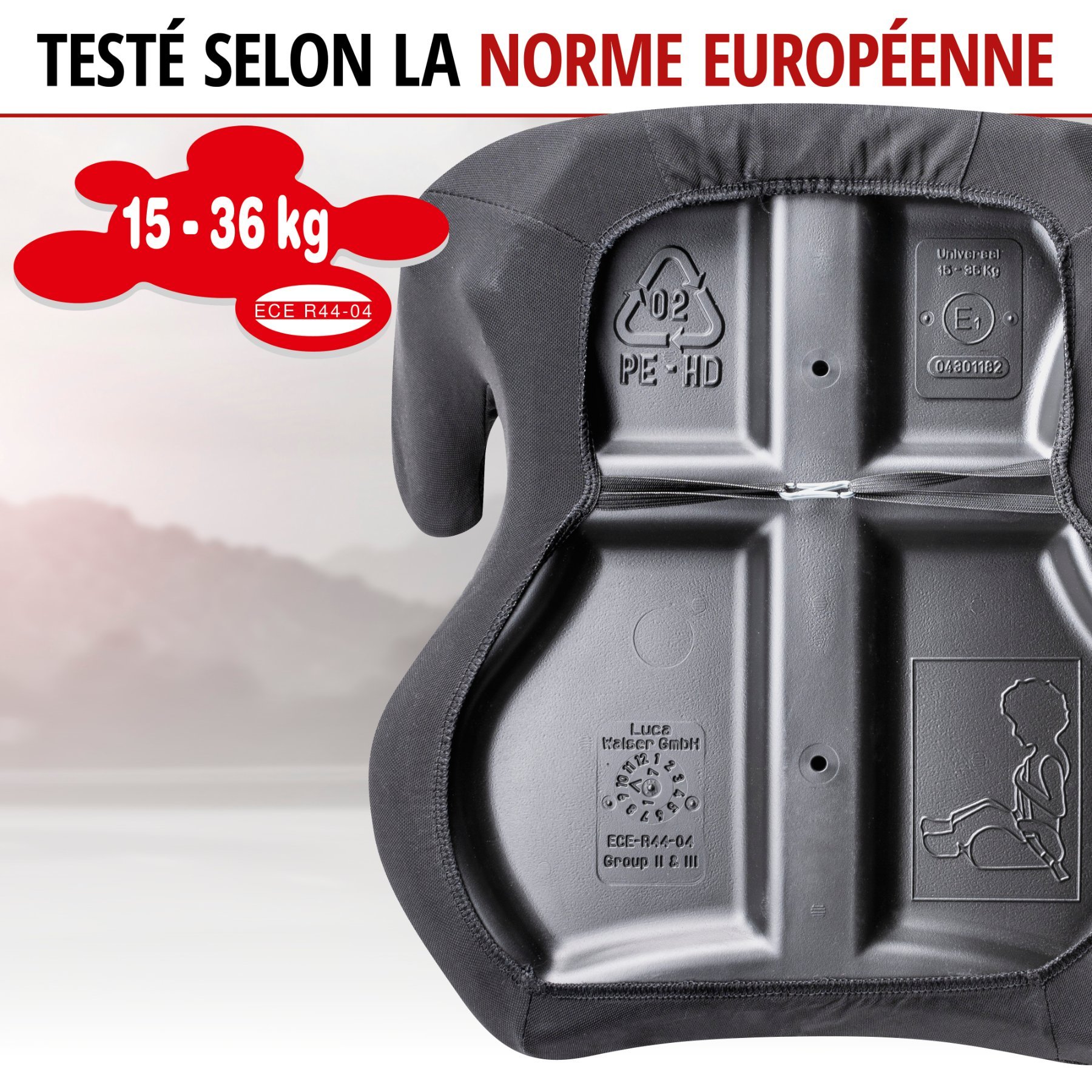 Rehausseur Lino noir/noir