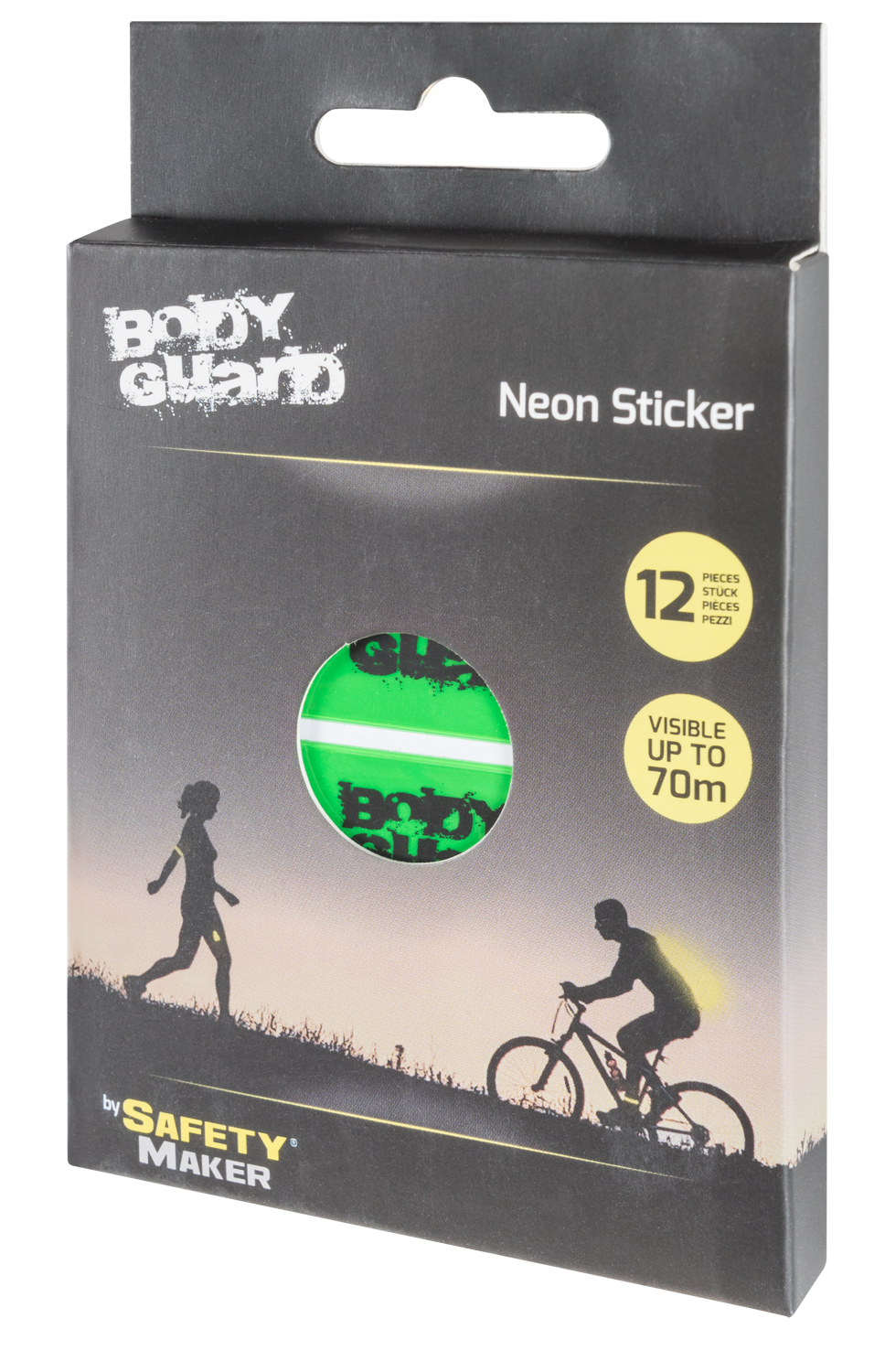 Neon sticker green 70x20 mm