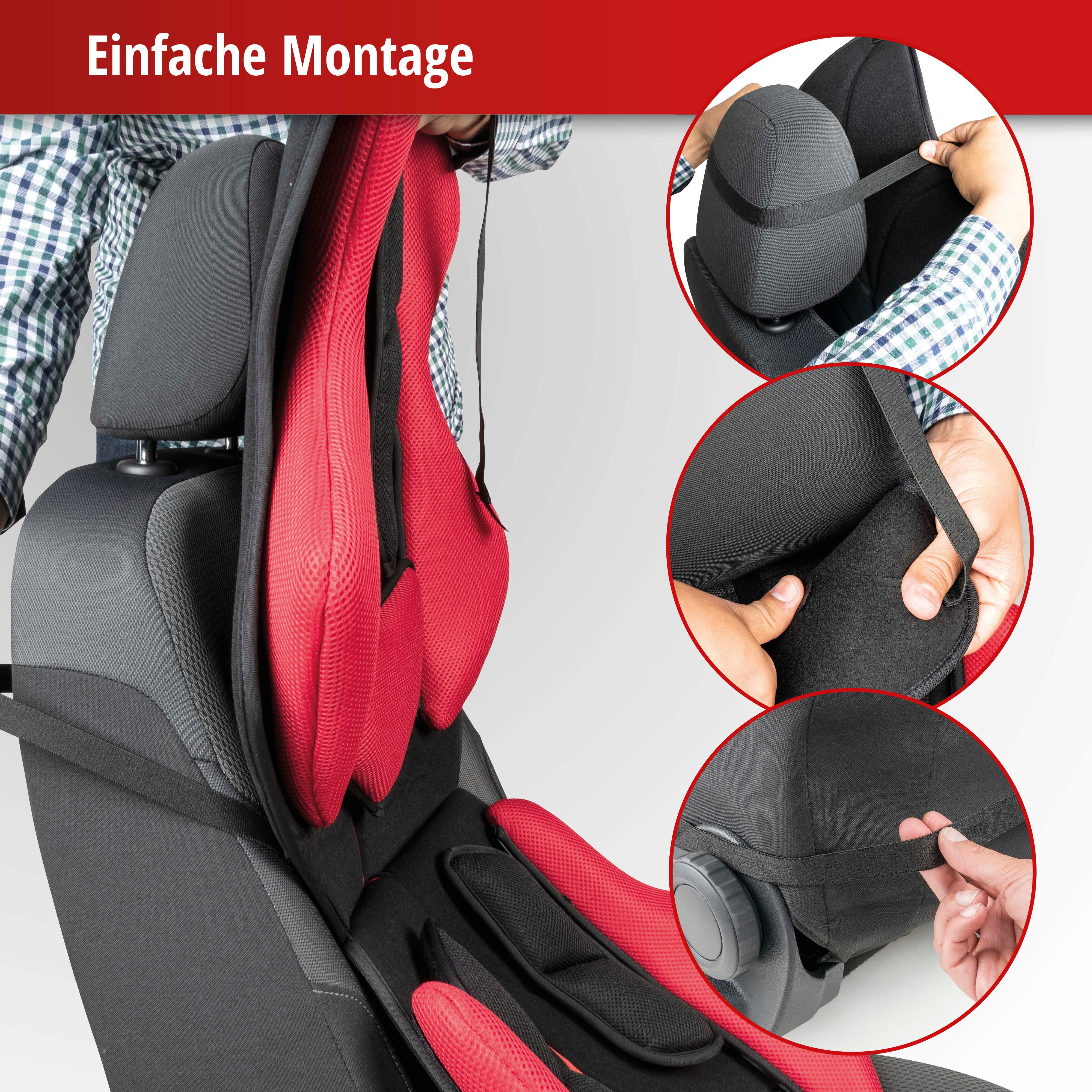 PKW Sitzauflage X-Race schwarz rot