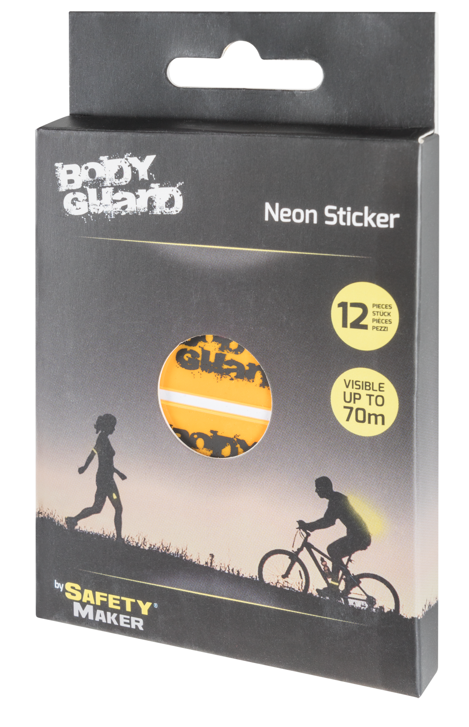 Neon sticker orange 70x20 mm