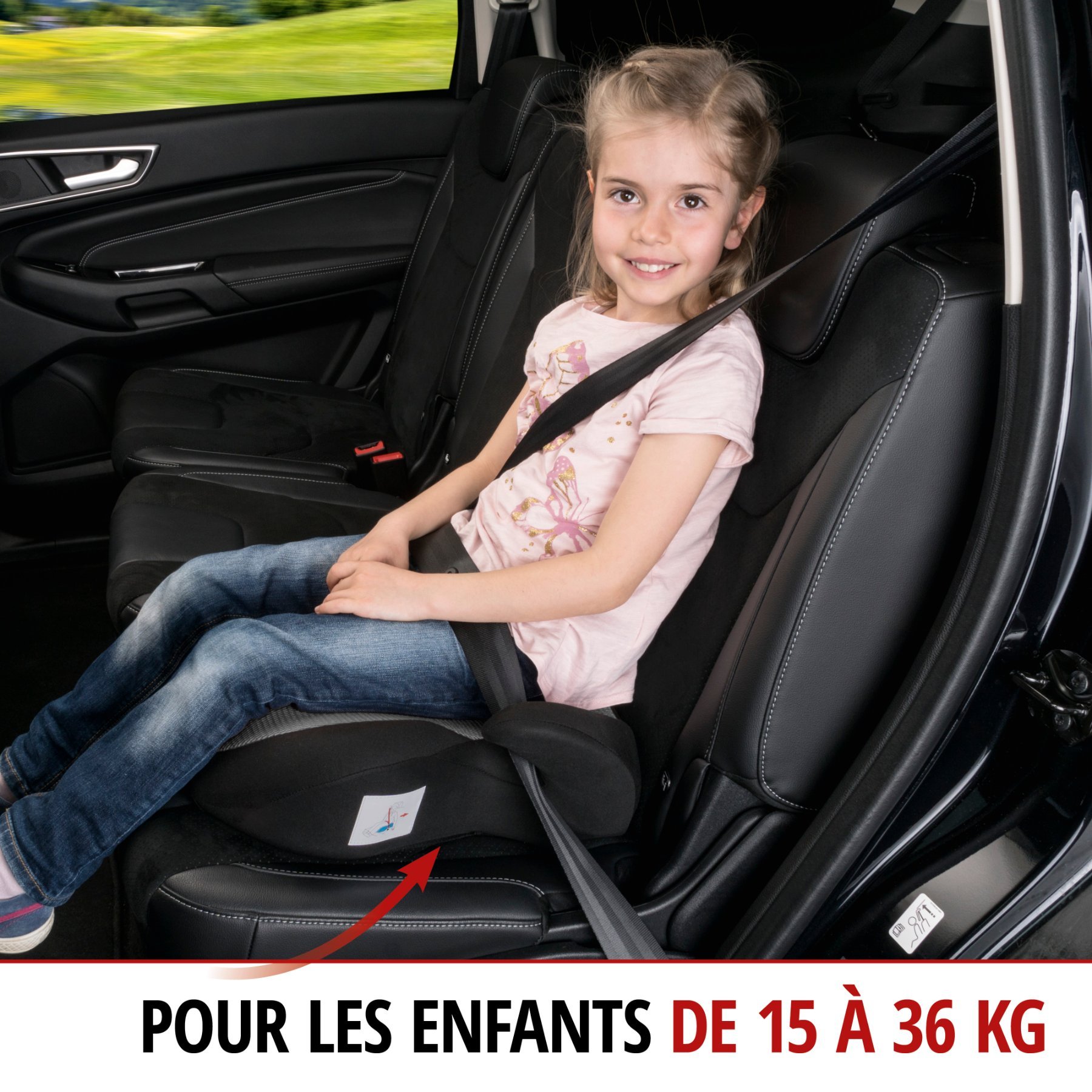Rehausseur Lino noir/argent