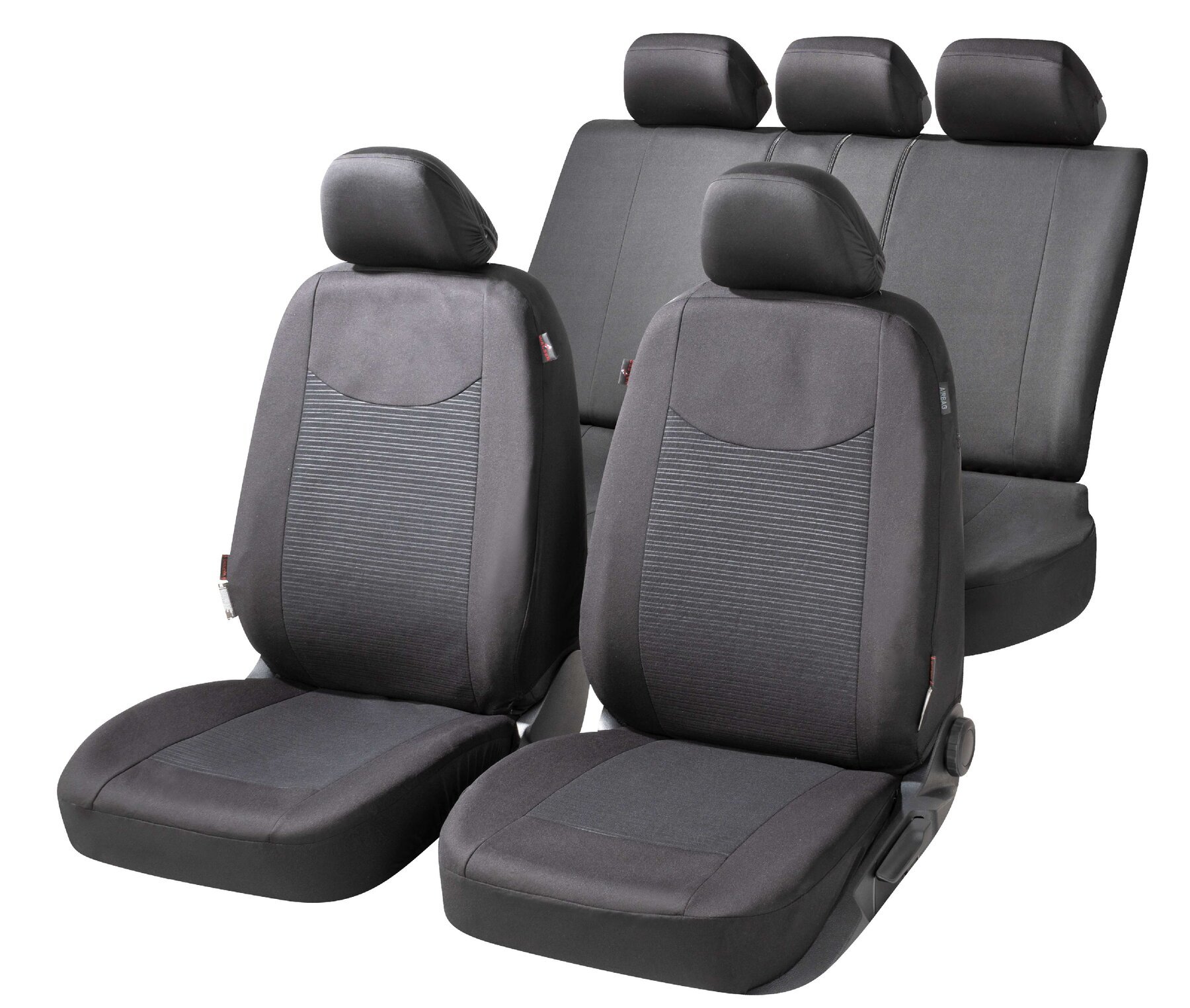 ZIPP IT Car seat covers Speedway complete set with zip-system black