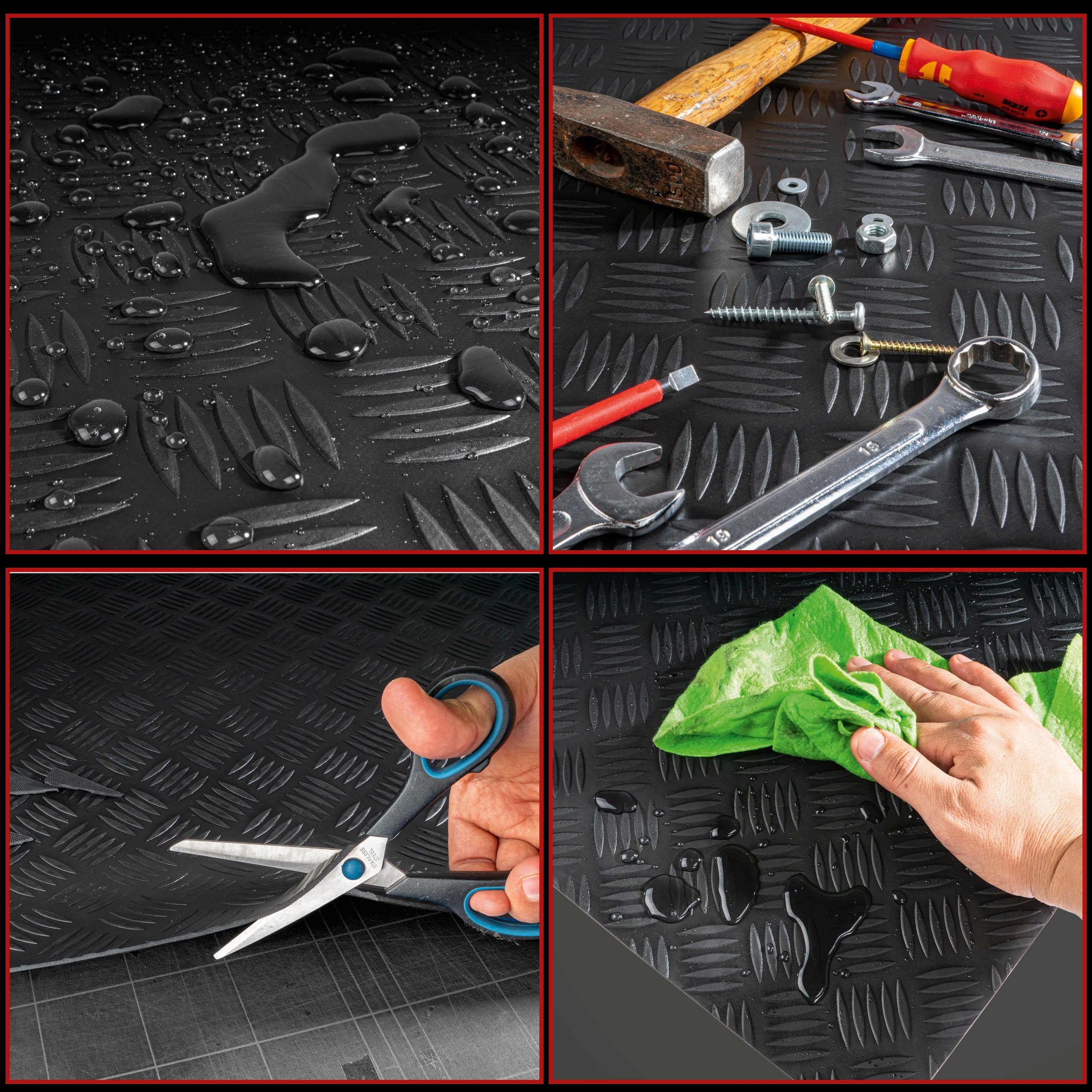 Car mat Odin riffle 100x250 cm universal black