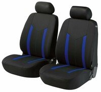 Auto stoelbeschermer Hastings met Zipper ZIPP-IT Autostoelhoes, 2 stoelbeschermer voor voorstoel zwart/blauw