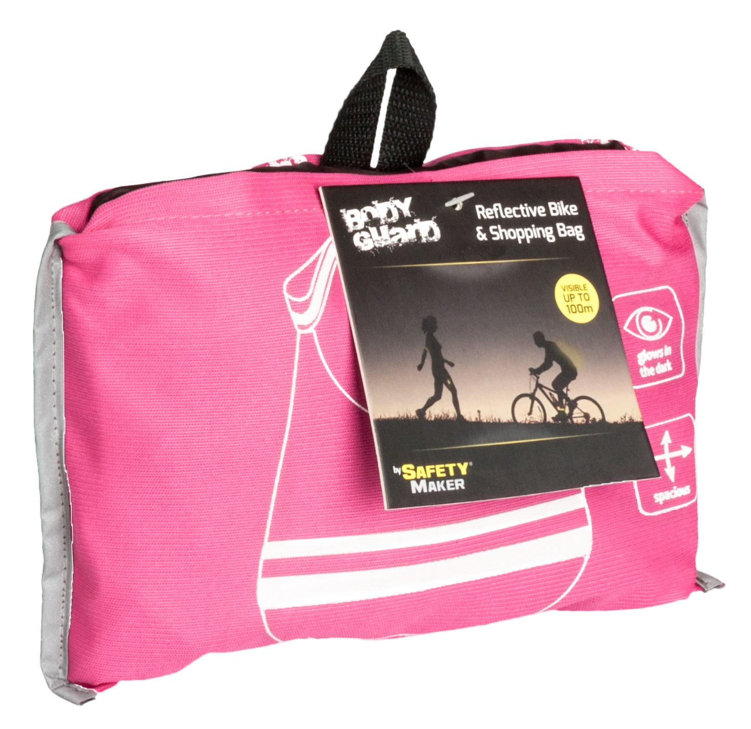 Foldable shopping bag pink