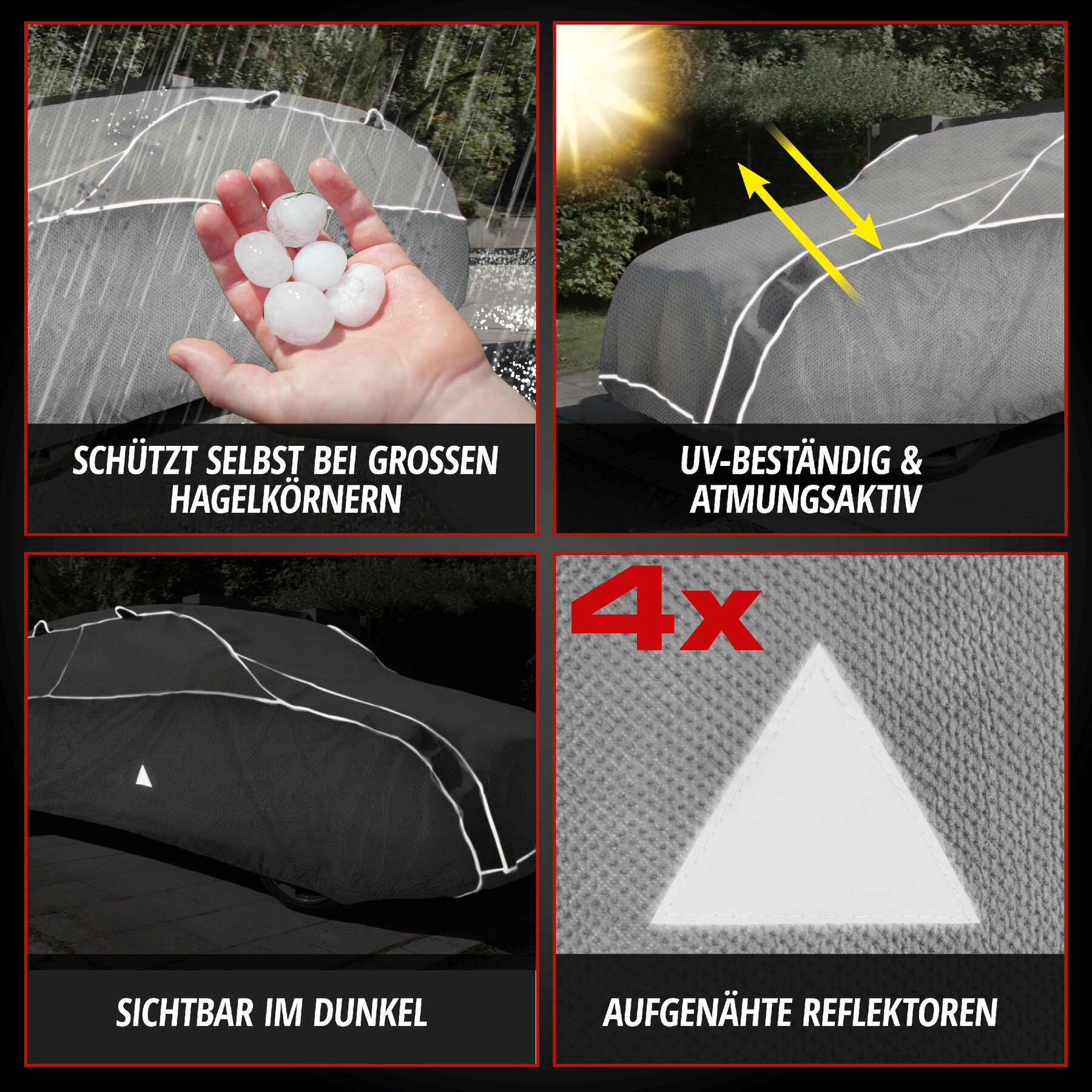 SUV Hagelschutzplane Hybrid UV Protect, Hagelschutzgarage Größe M