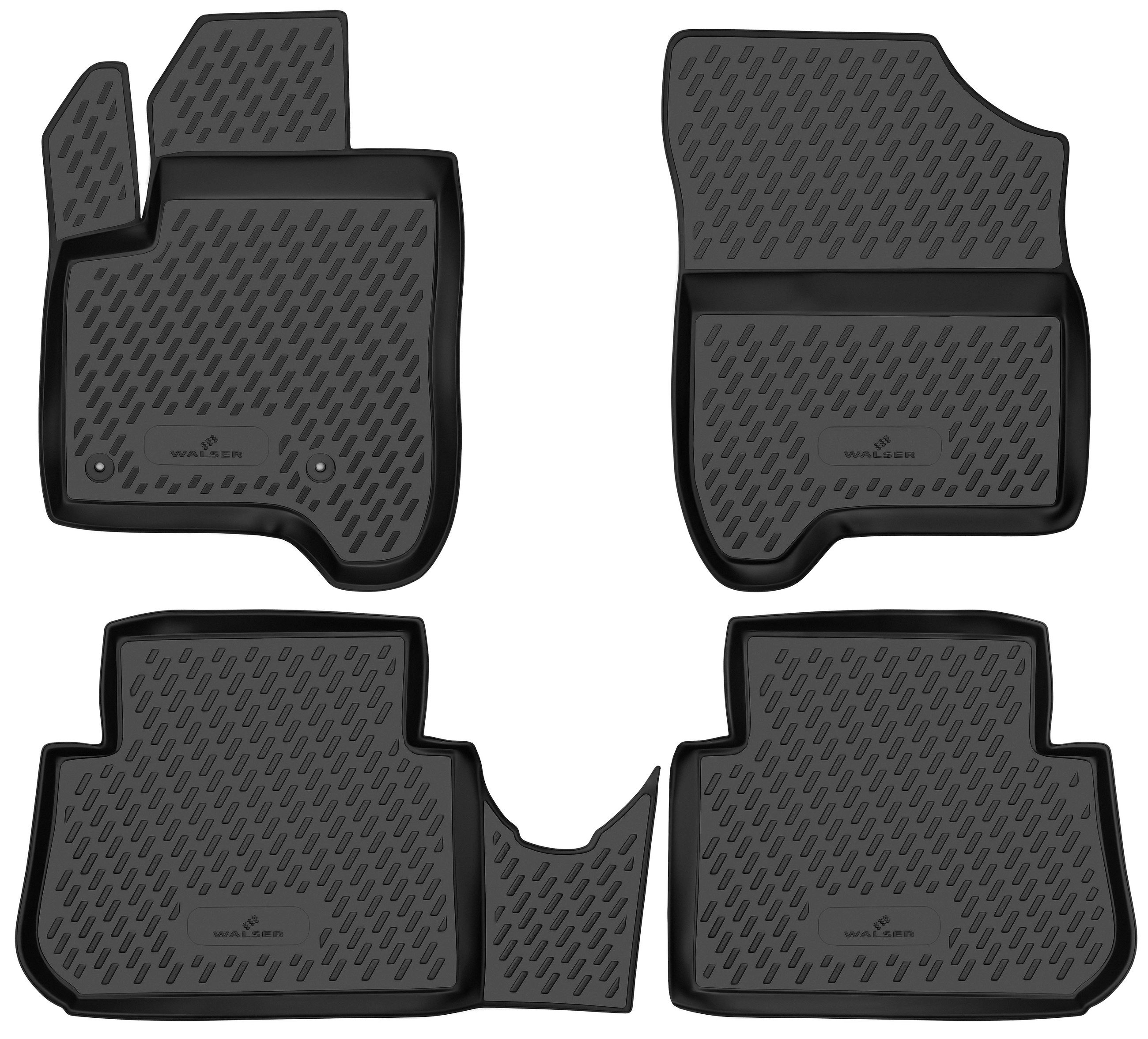 Jeu de tapis caoutchouc sur mesure pour Citroën C3 5-portes (09-) (GL 0123)