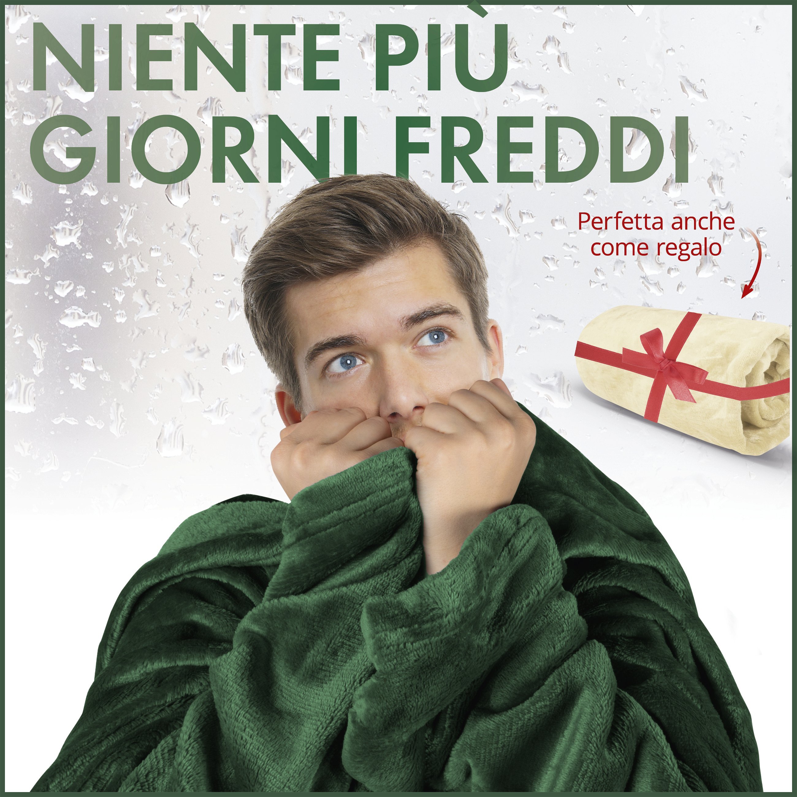 Coperta in pile con maniche XL grigie 170x200cm