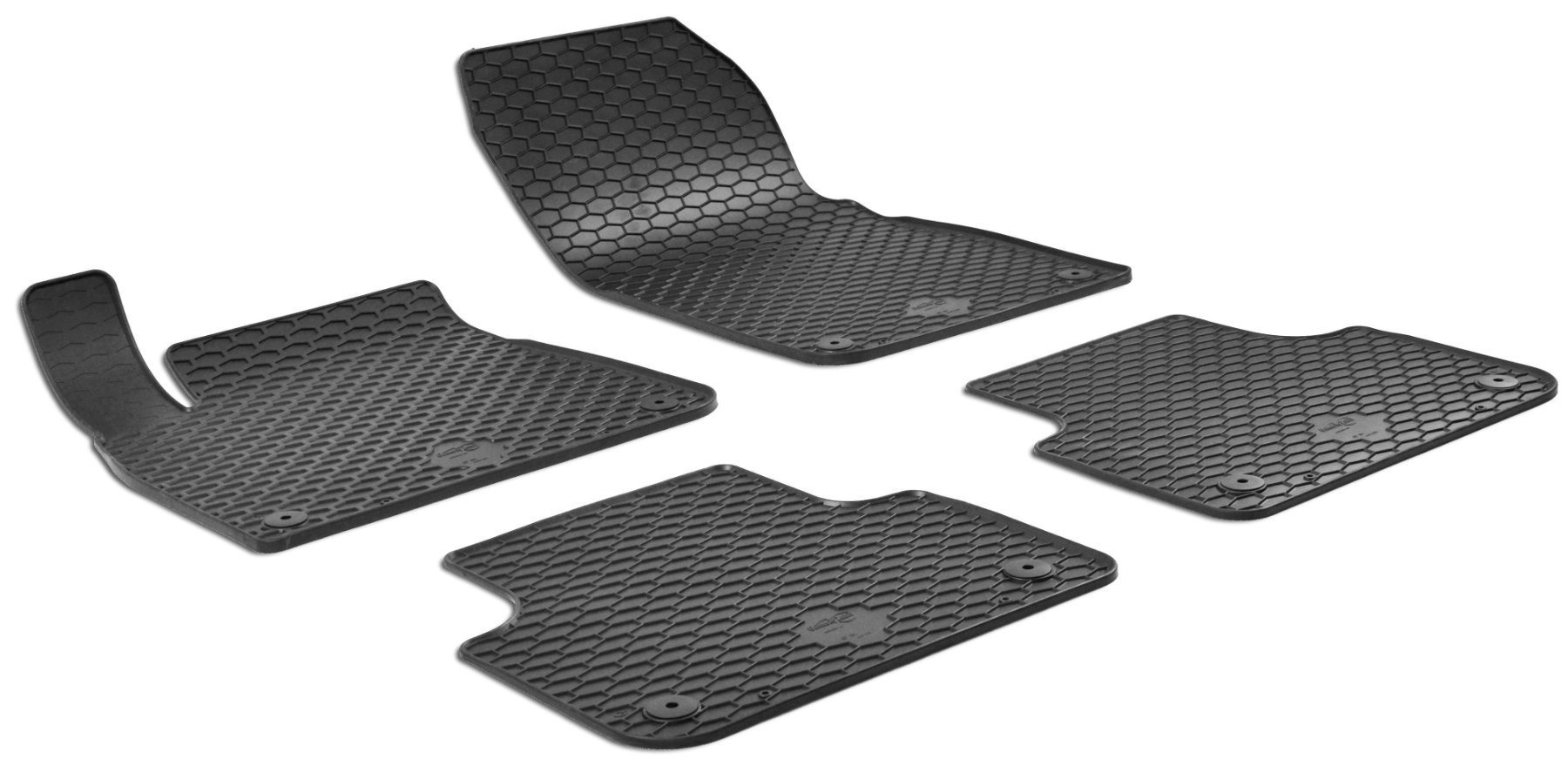 DirtGuard rubberen voetmatten geschikt voor Audi Q7 (4MB, 4MG) 01/2015-Vandaag, Audi Q8 (4MN) 02/2018-Vandaag