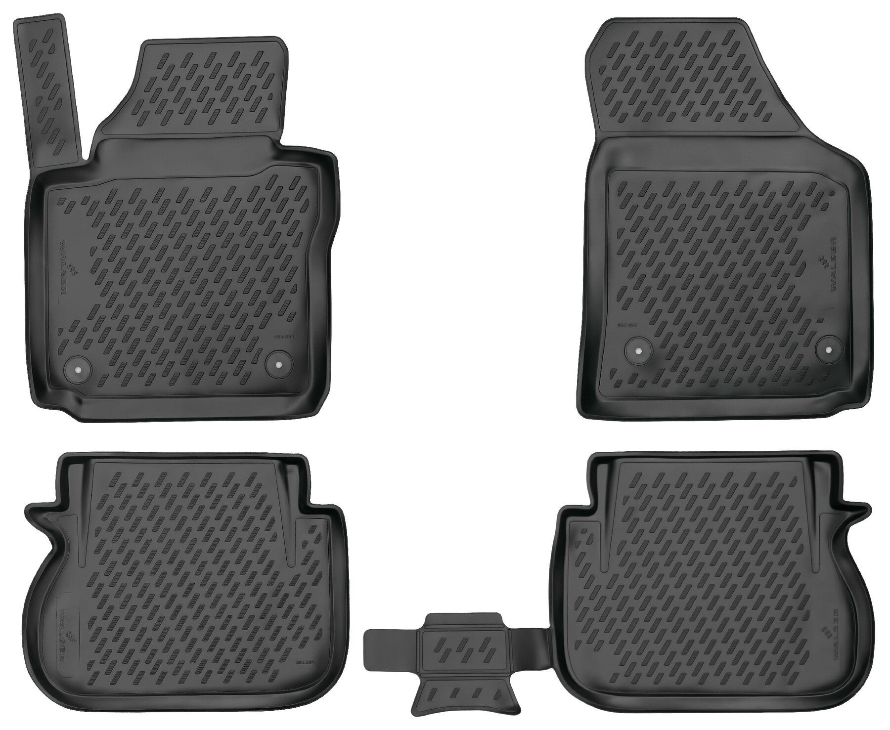 Vw caddy sales rubber mats
